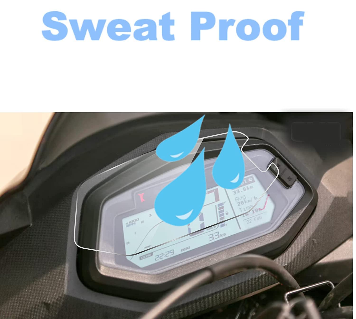 MIKANIX Speedo Meter Display Screen Guard Tempered Anti Scratch Protector for Hero XPulse 200 / Hero Xtreme 200S / Hero Xpulse 200T