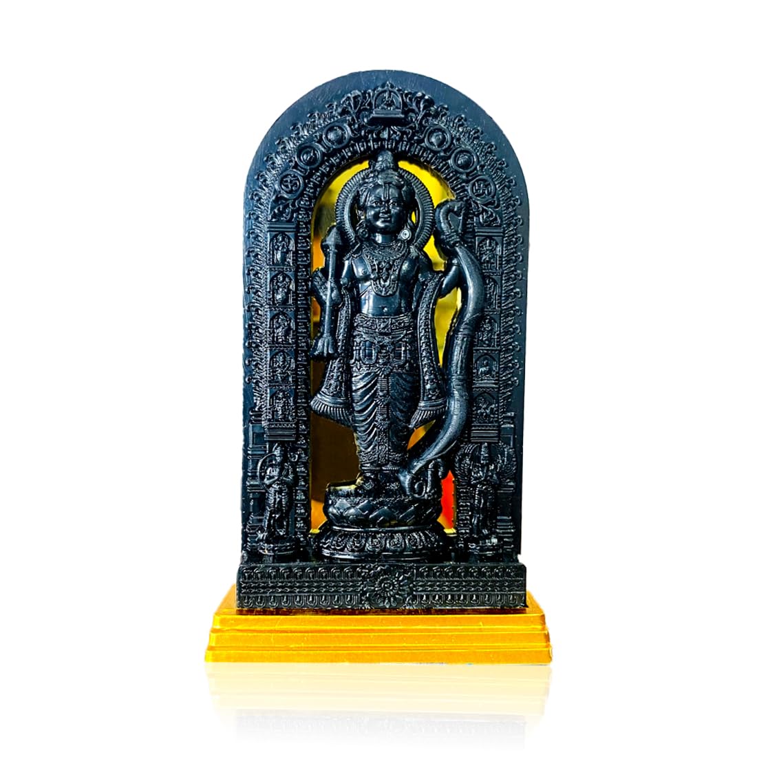 OBEROI'S TRADERS Ayodhya Ram Mandir Ram Lalla Idol | Statue | Murti for Car Dashboard | Home Temple | Pooja Mandir | Home Decor and Office Decorative Accessories