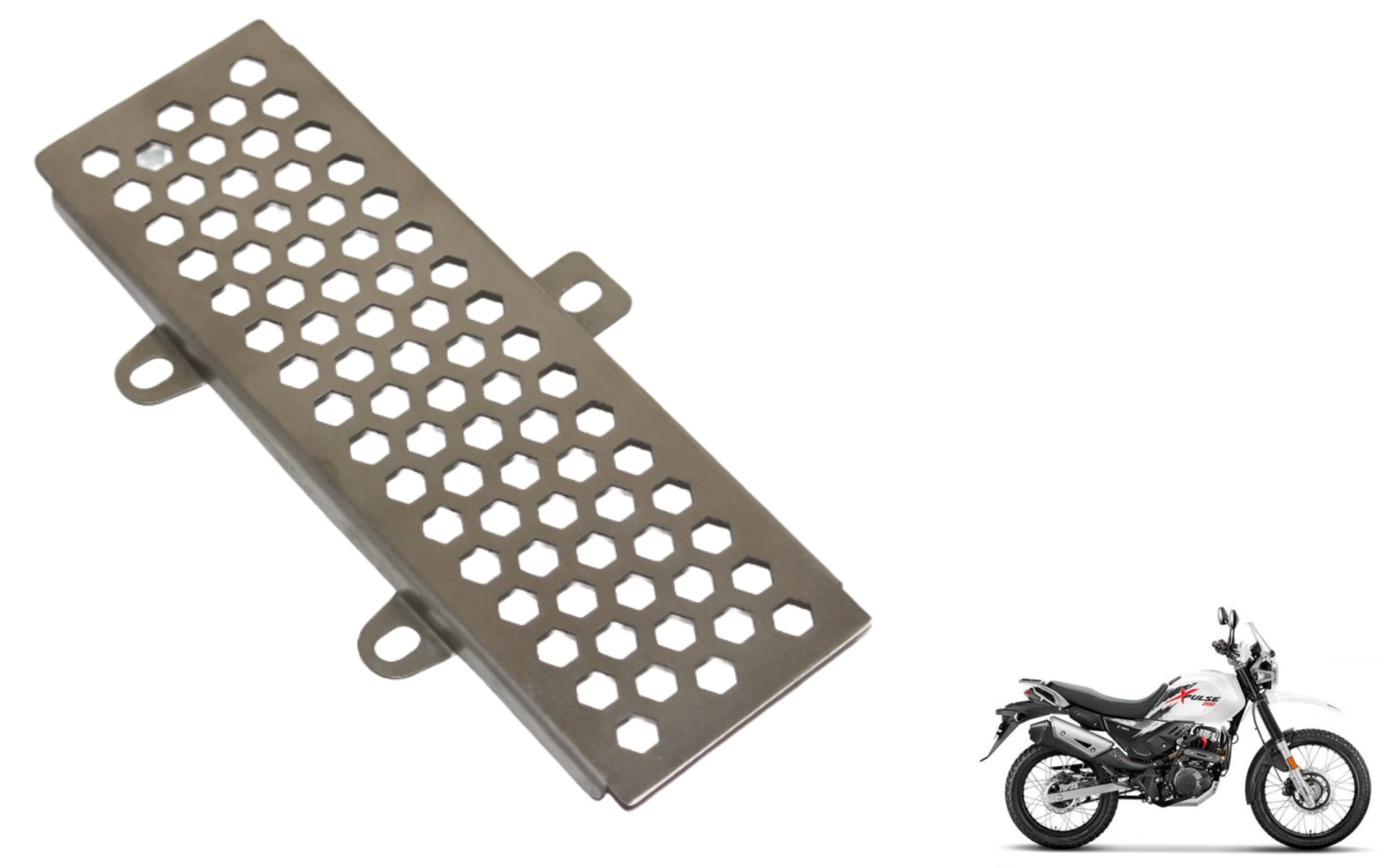 Mikanix Xpulse Bike Stainless Steel Radiator Guard Protector Grill/Cover for Hero Xpulse 200