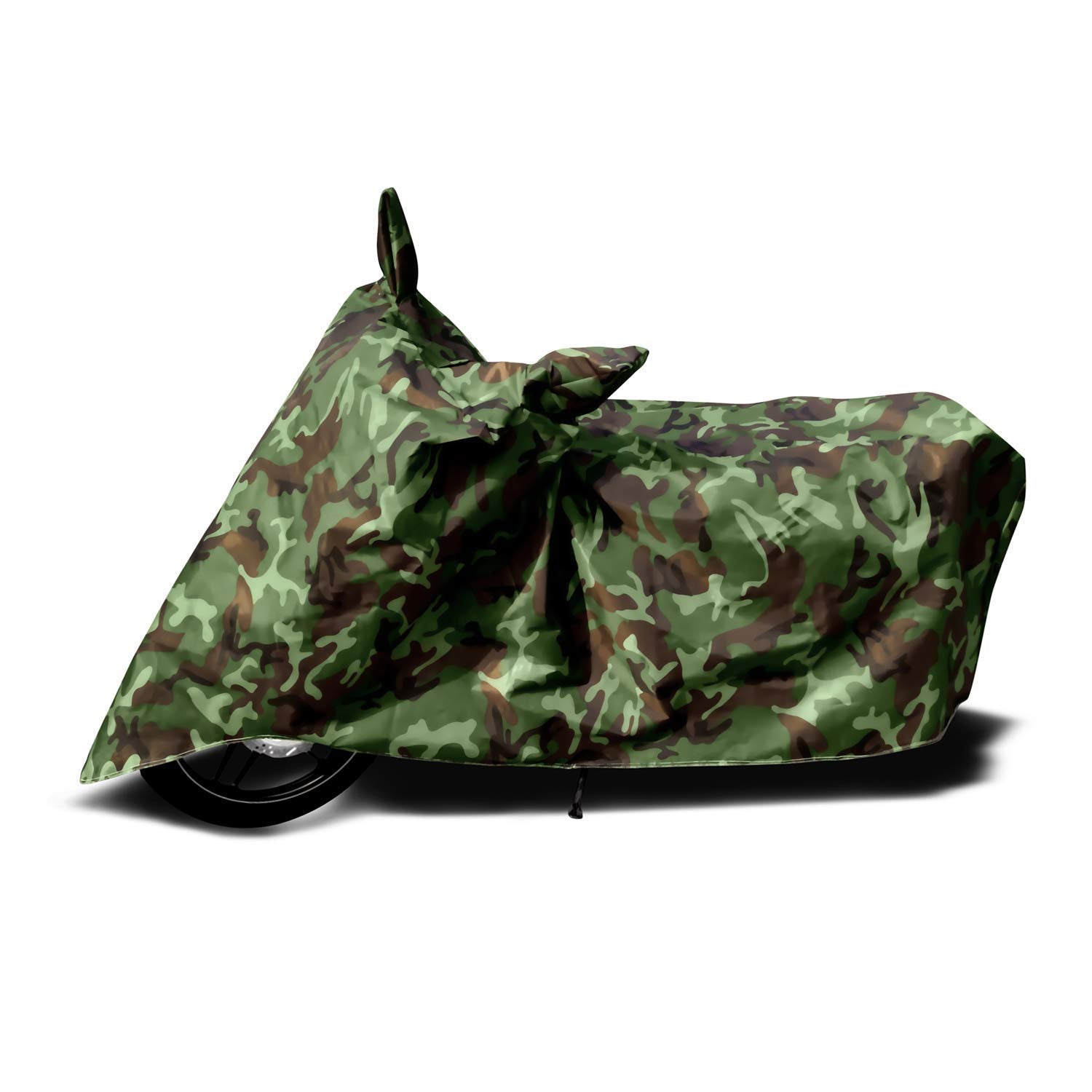 MIKANIX Waterproof & Dust Proof Two Wheeler Bike Body Cover with Mirror Pockets and Carry Bag Universal for All Bikes