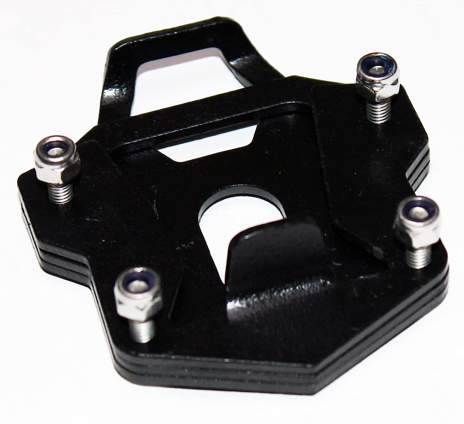 Mikanix Premium Stainless Steel Side Stand Extender Base Compatible with Royal Enfield Himalayan (Black)