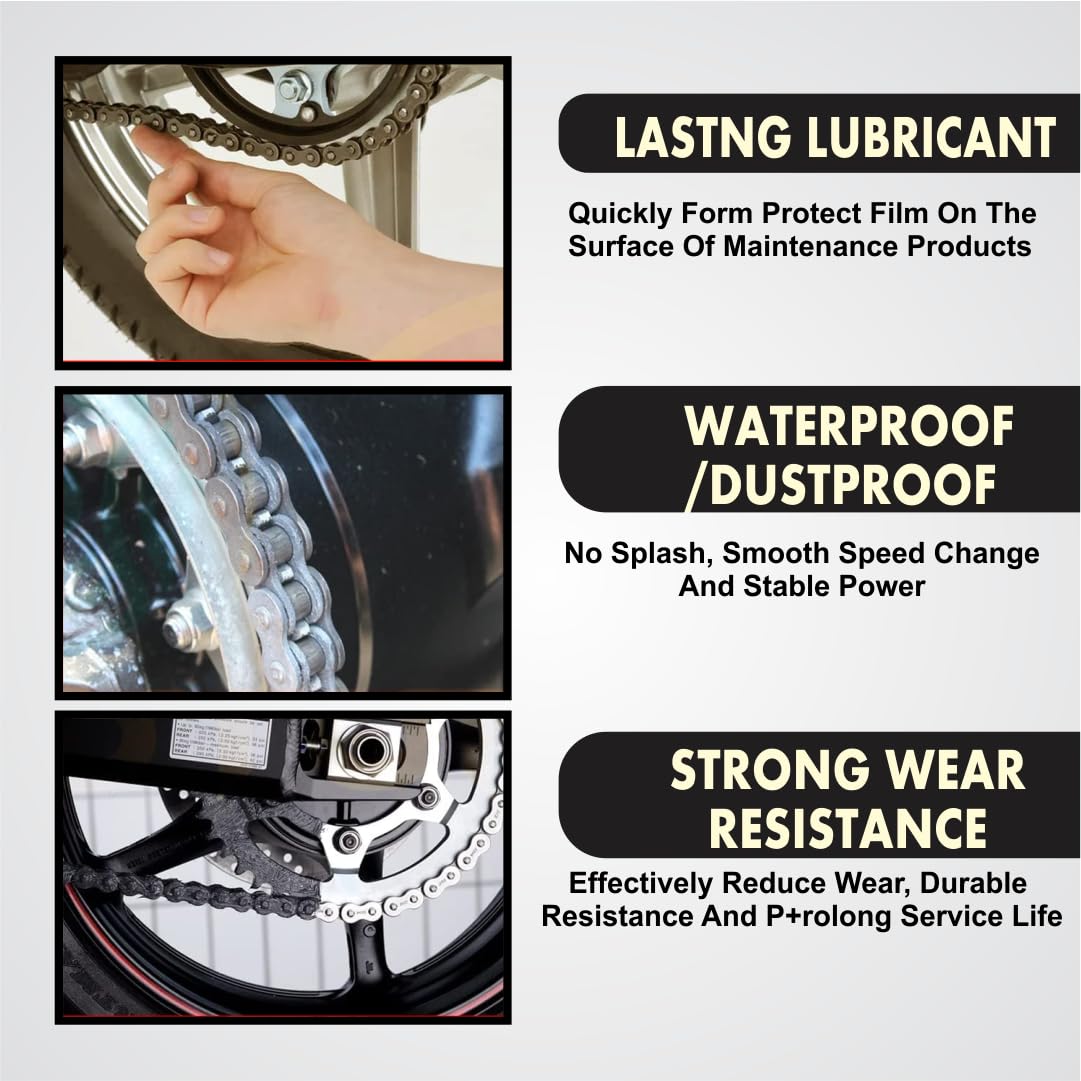 OBEROI'S TRADERS Bike Chain Lubricant and Chain Cleaner Spray With Cleaning Brush For Motorcycle and Bicycle