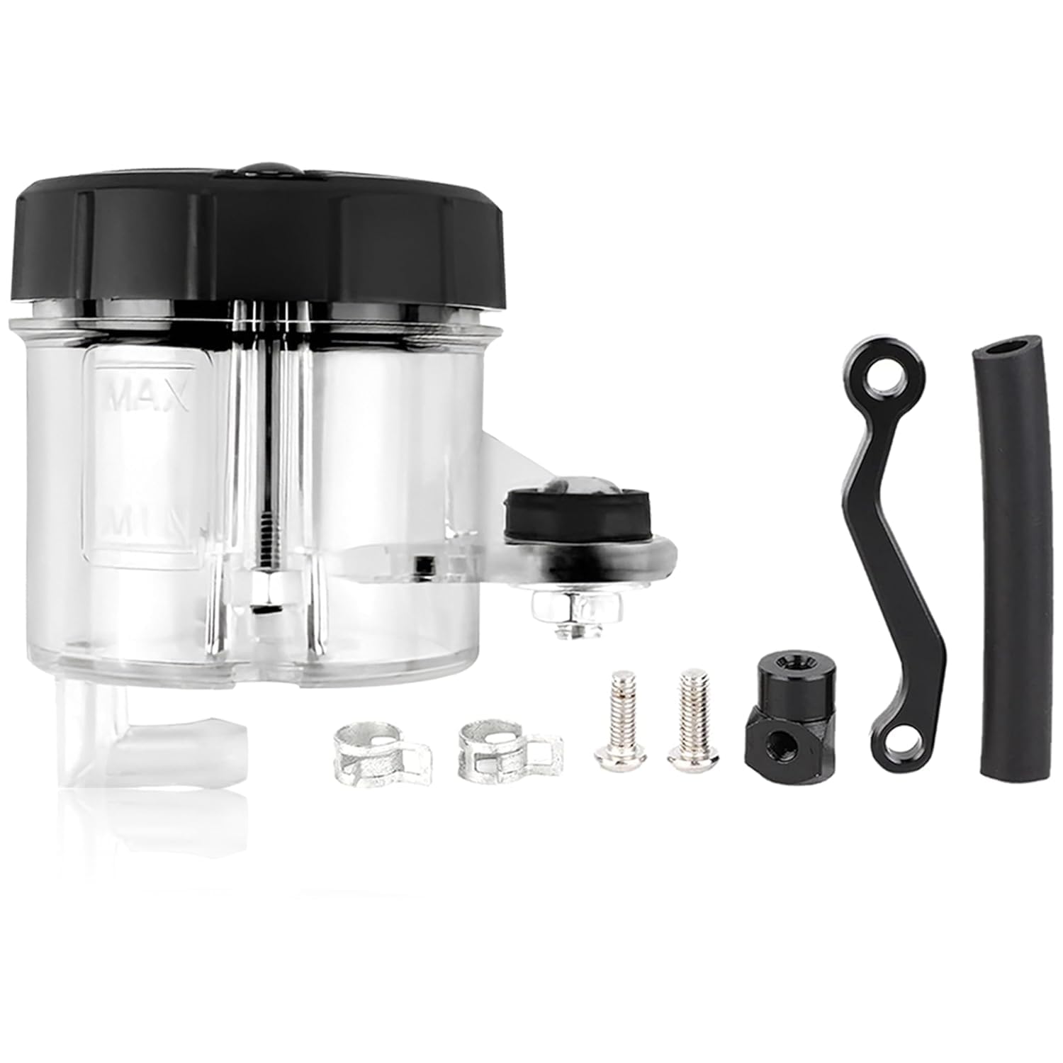 OBEROI'S TRADERS Universal Motorcycle Disc Brake Clutch Oil/Fluid Reservoir Can Cup Container (Transparent)