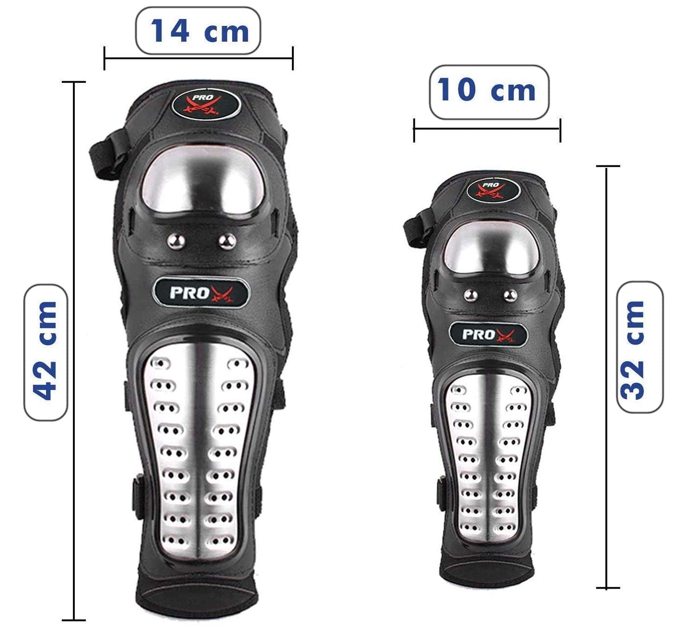 OBEROI'S TRADERS 2nd Generation Pro-X Stainless Steel Flexible Breathable Adjustable Knee Guard, Elbow Guard, Shin Guard, Free Size