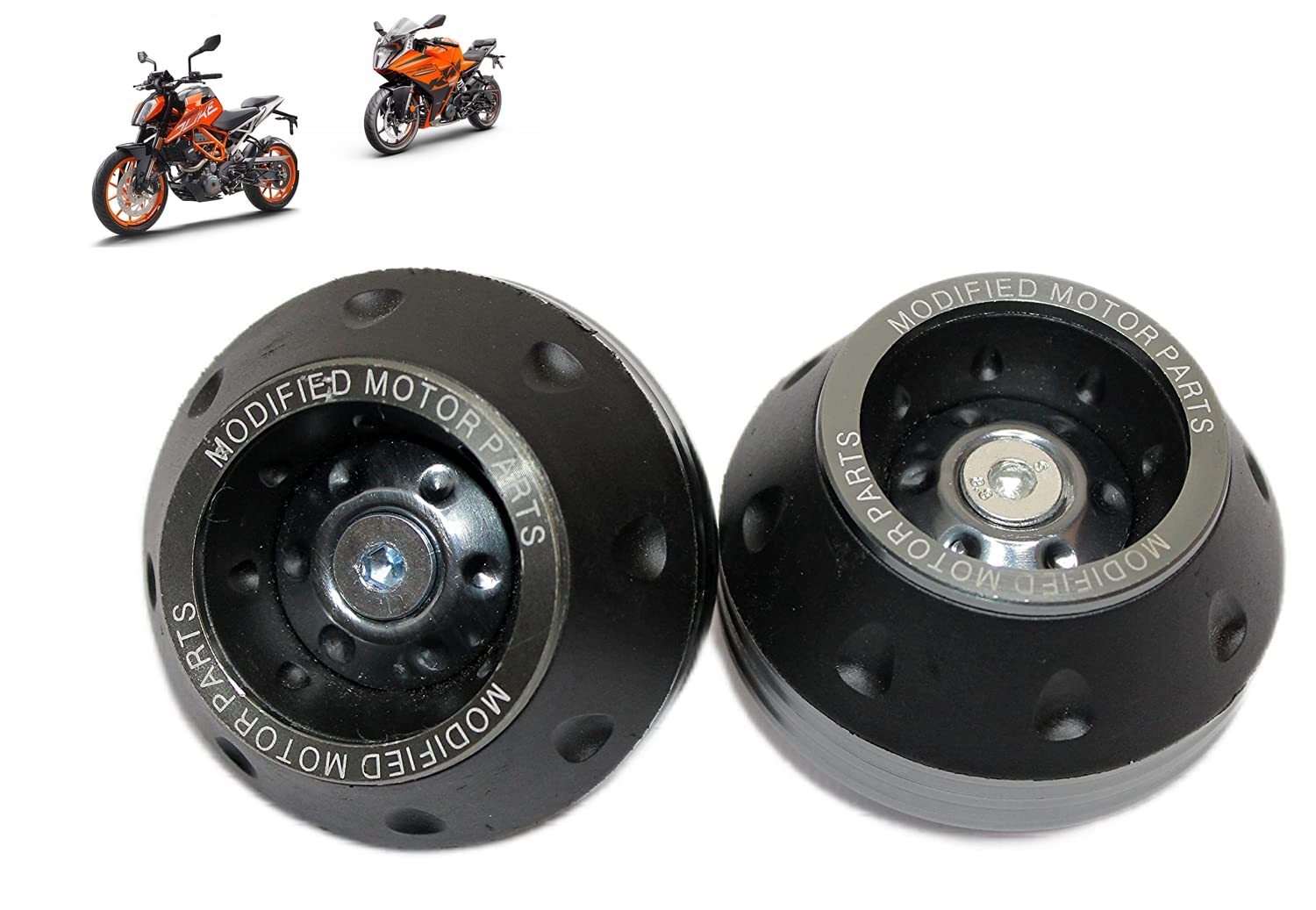 OBEROI'S TRADERS Wheel/Frame Sliders/Fork Sliders/Wheel Axle Protector Bike Crash Guard Protector Fork Cover For KTM Duke RC 125/200/250/390