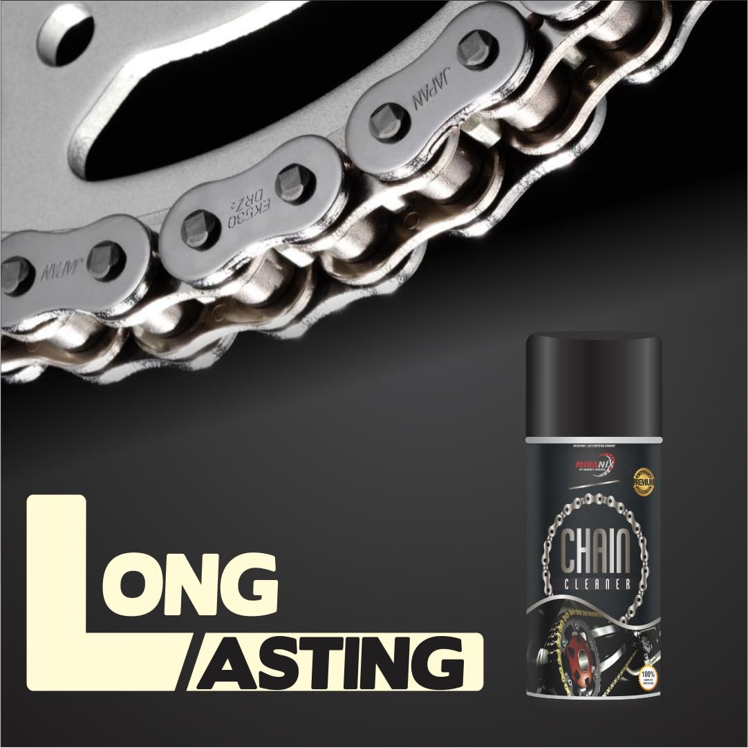OBEROI'S TRADERS Premium Bike Chain Cleaner Spray With Brush For Motorbike and Bicycle | Cleans | Shines & Protects