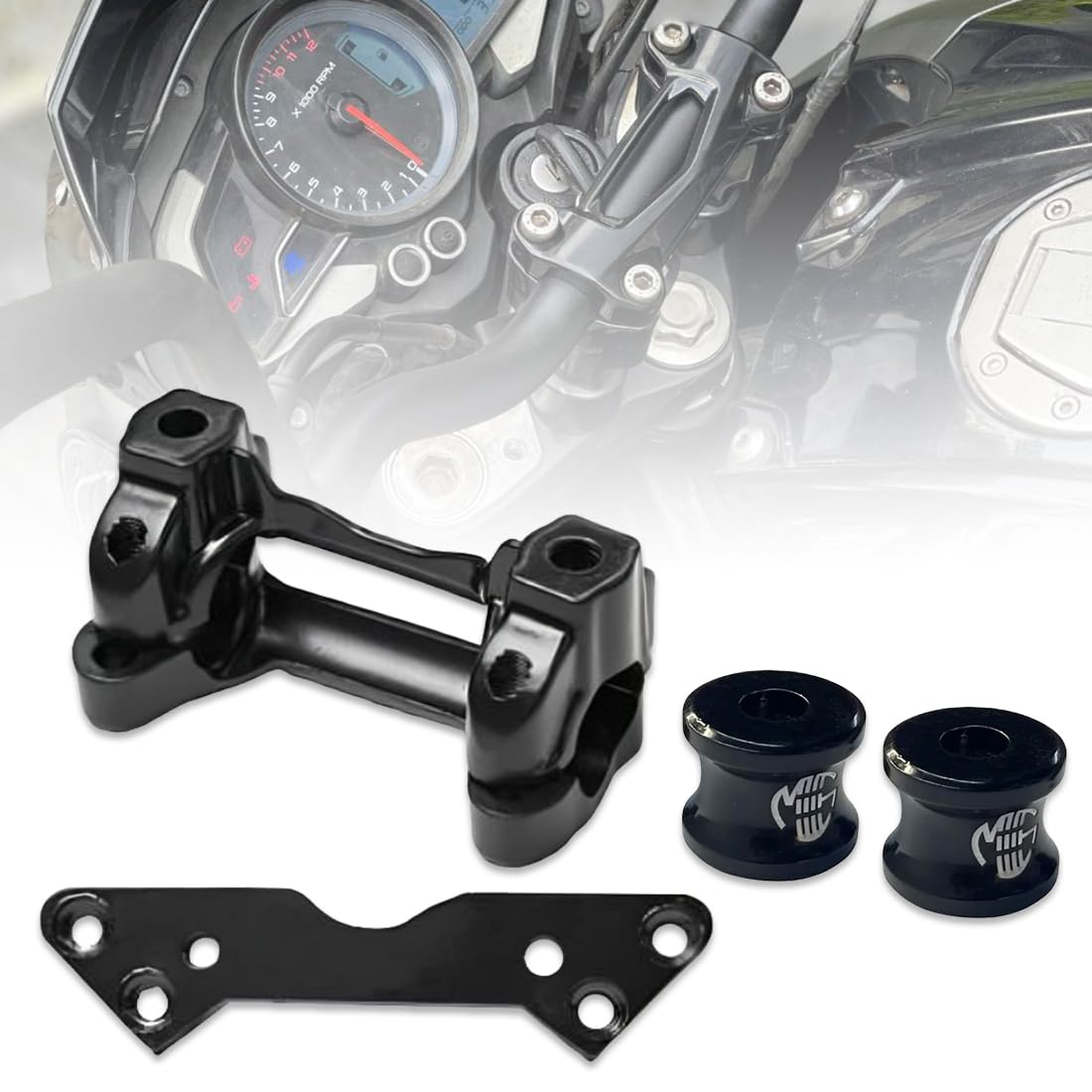 OBEROI'S TRADERS Pulsar NS 200 Handle Riser/Raiser Handlebar Height Riser Clamp Kit Compatible For Bajaj Pulsar NS 200