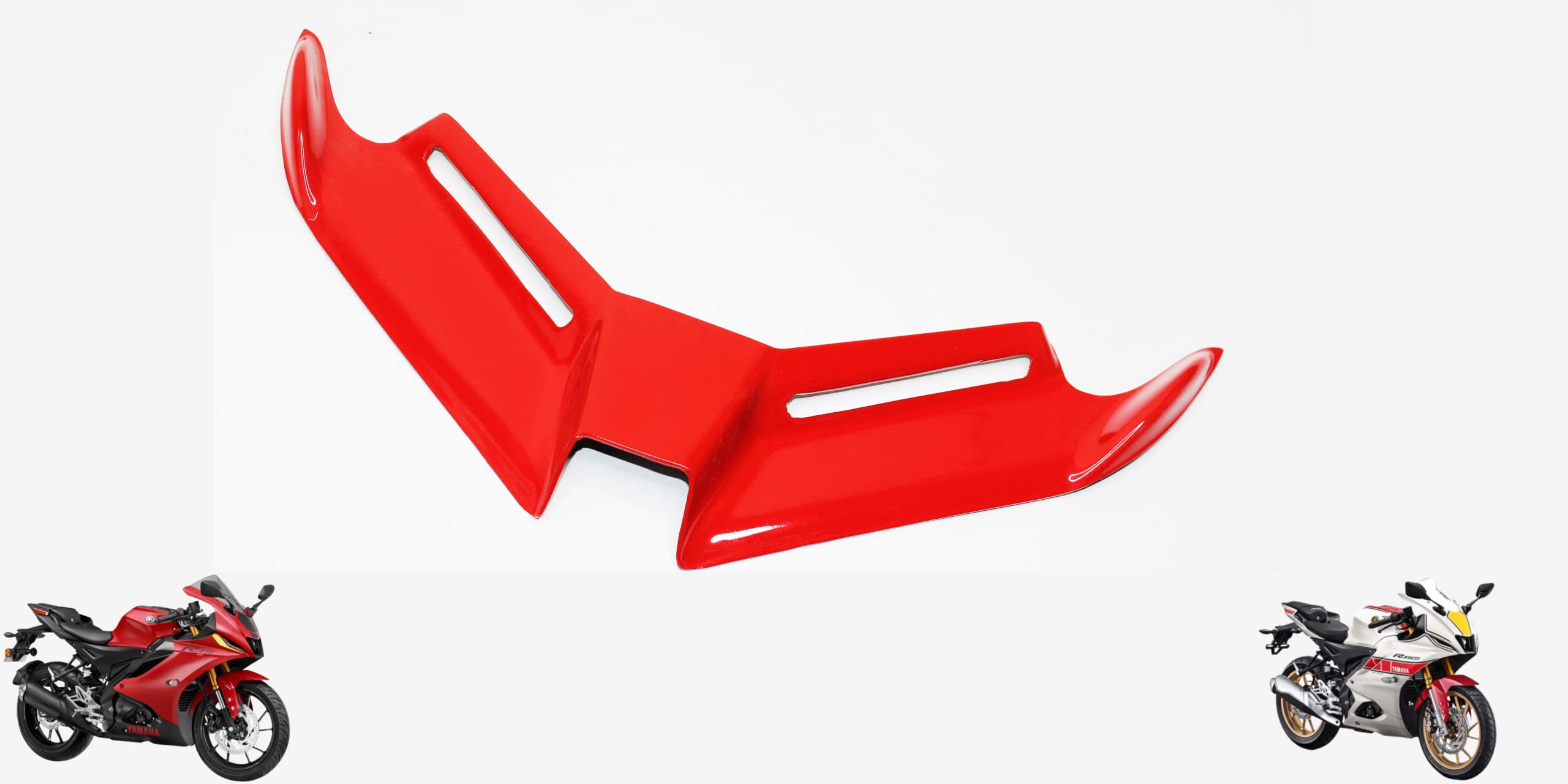 MIKANIX Upgraded Bat Style Flexible Headlight Visor Winglet Bike Fairing Kit Compatible with Yamaha R15 V4 & R15M