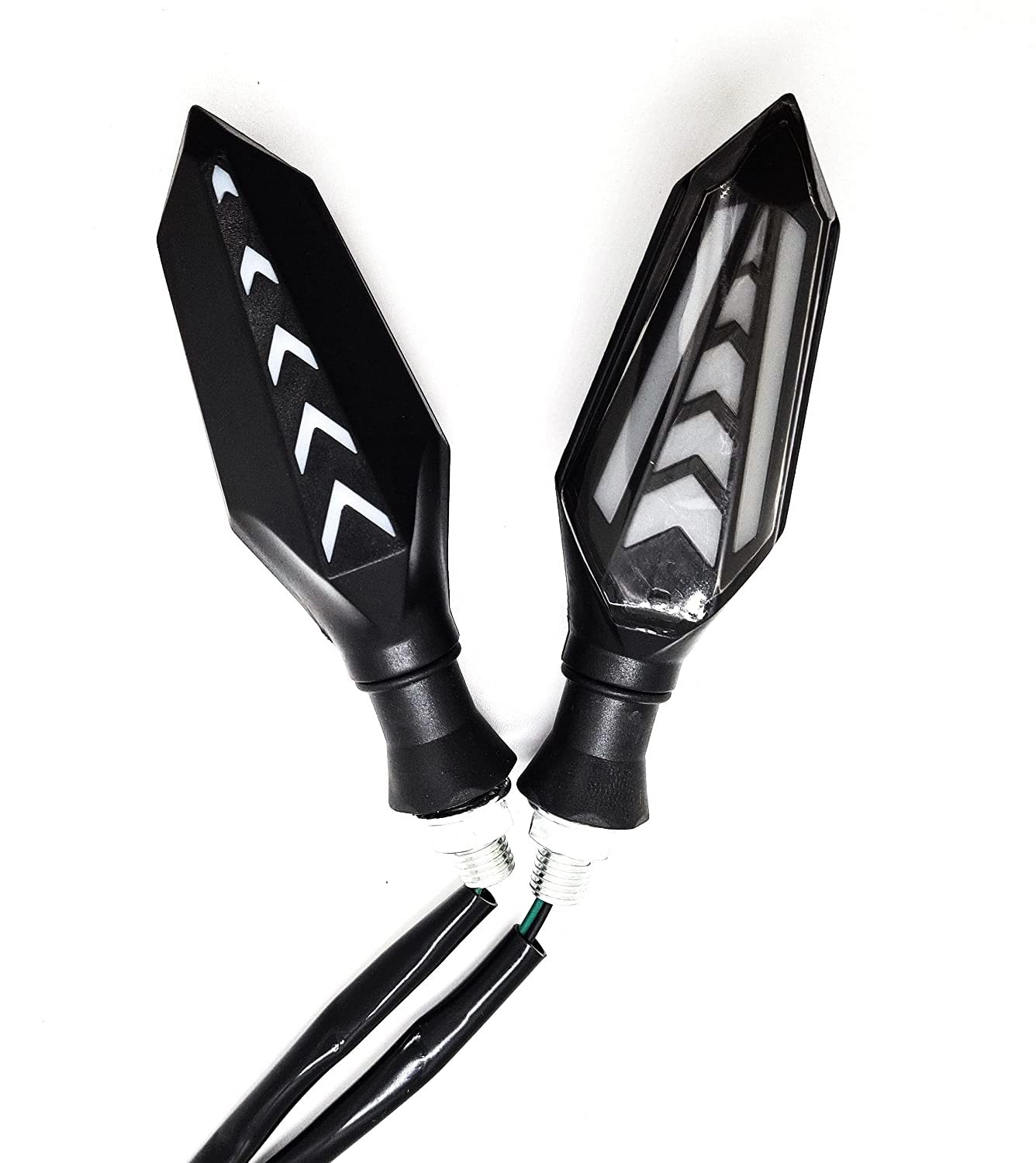 MIKANIX LED Running Light DRL Bike Turn Signal Indicator Lamp Universal for Motorbikes Combo