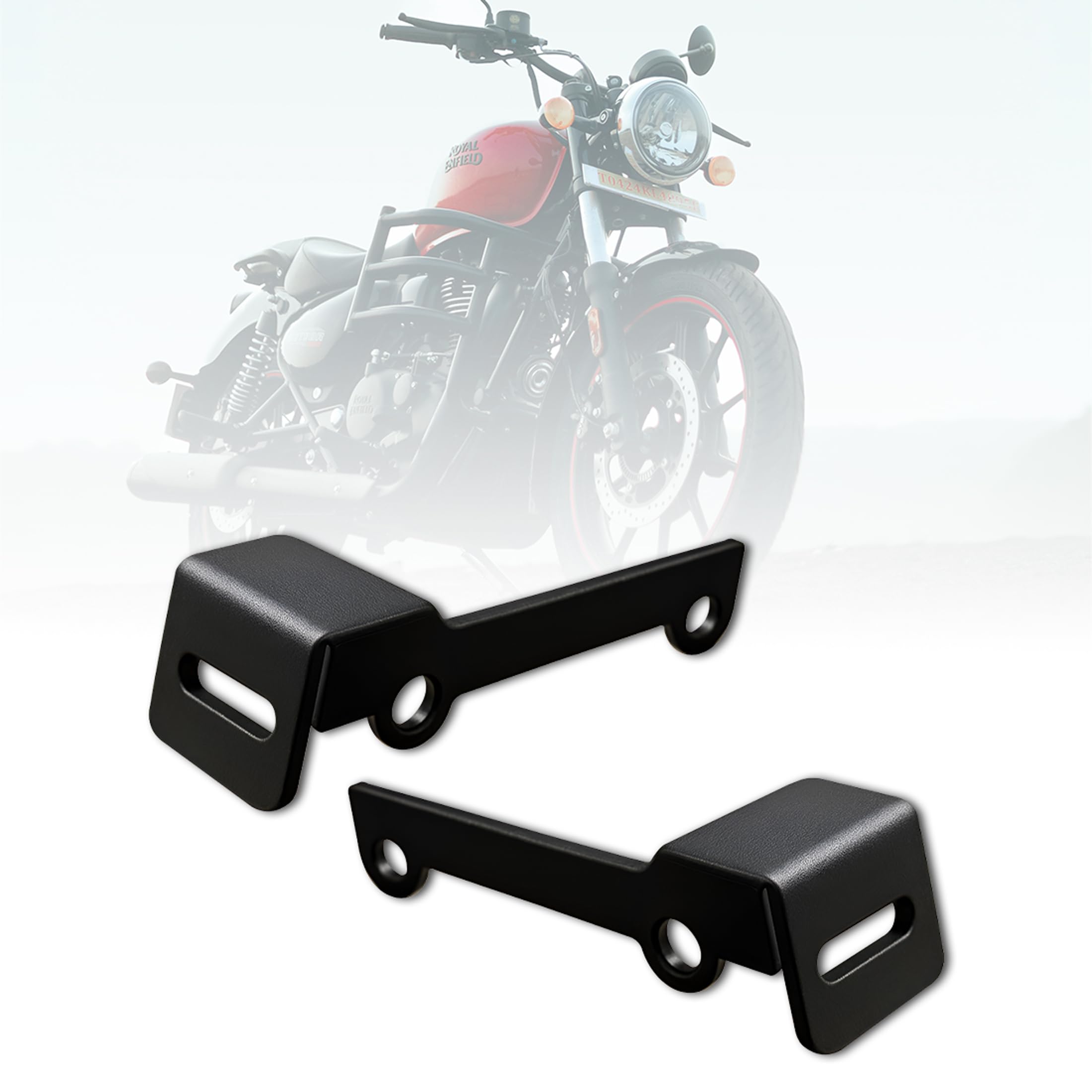 MIKANIX Super Meteor 650 Fog Light Mount | Metal Bracket for LED Fog Lamps & Auxiliary Lights | Rust-Free, Durable & Fog Lamp Mounting Clamp Black