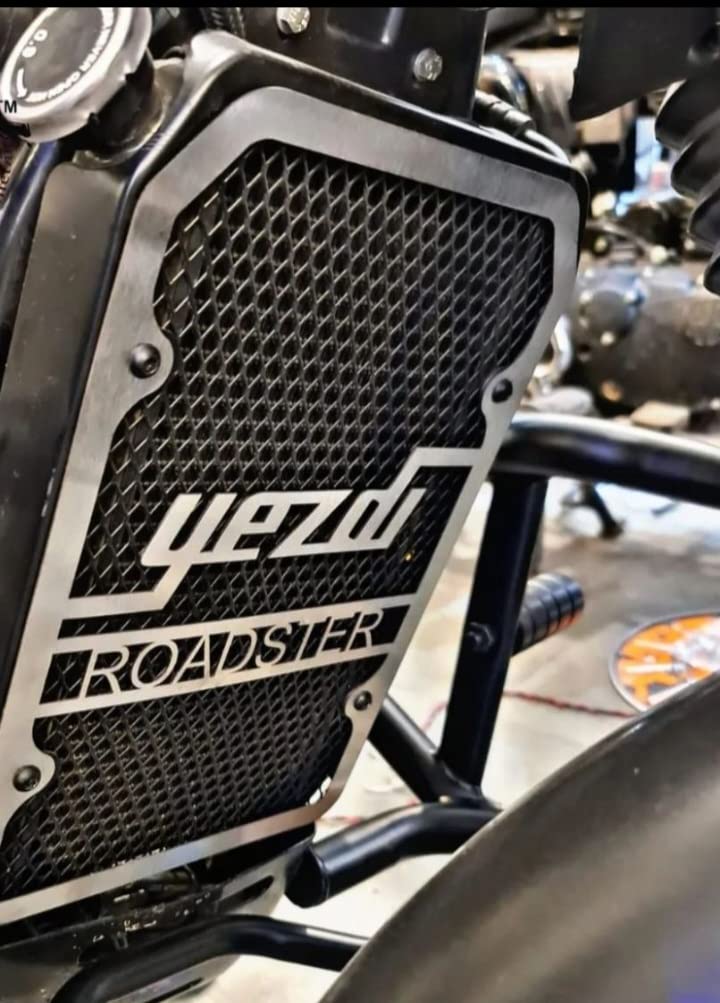 Mikanix Motorcycle Radiator Guard Protector Grill Suitable with Yezdi All Models Bike Radiator Guard