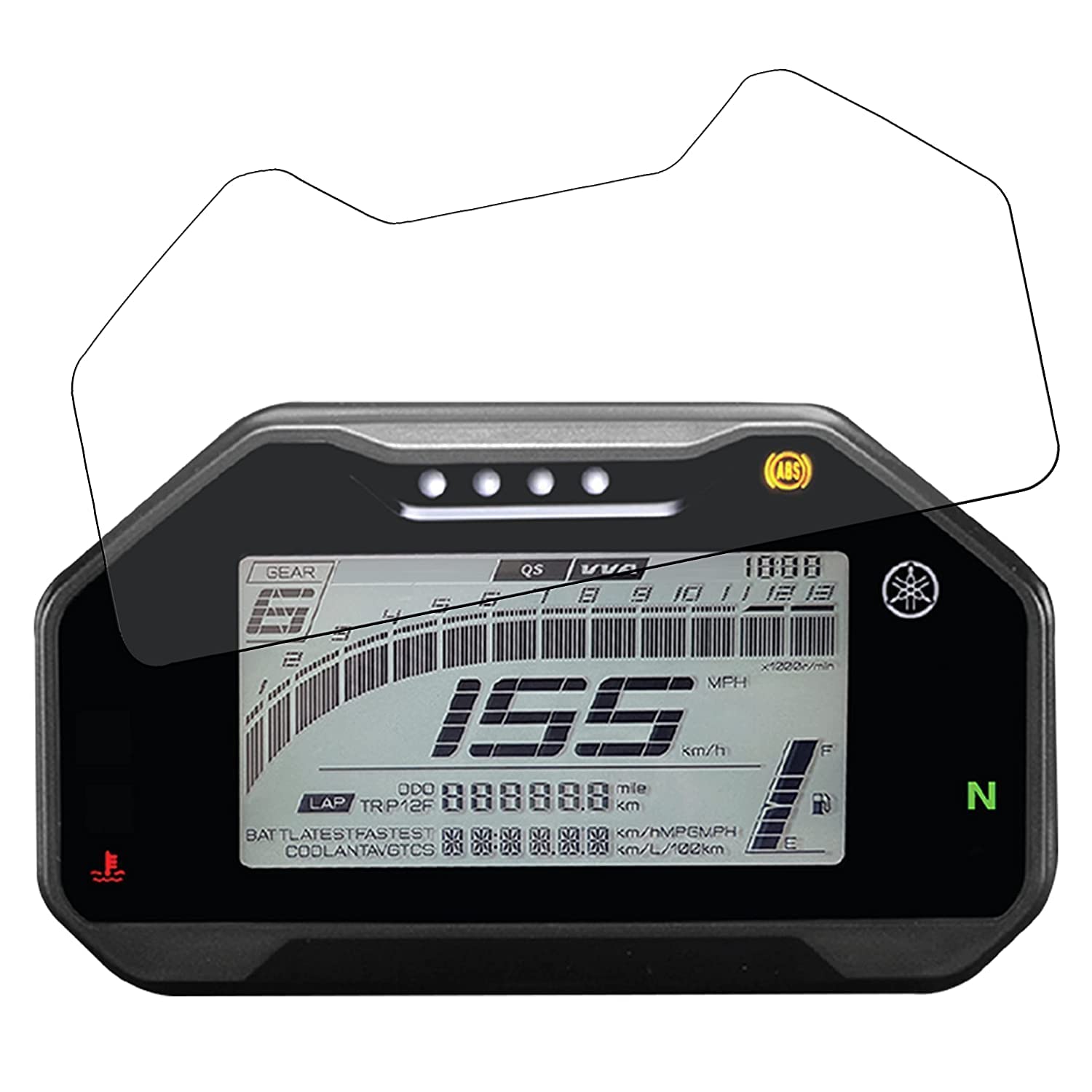 MIKANIX Bike Speedo Meter Display Screen Tempered Glass/Guard Anti Scratch Protector Compatible for Yamaha R15 V4 / R15 M