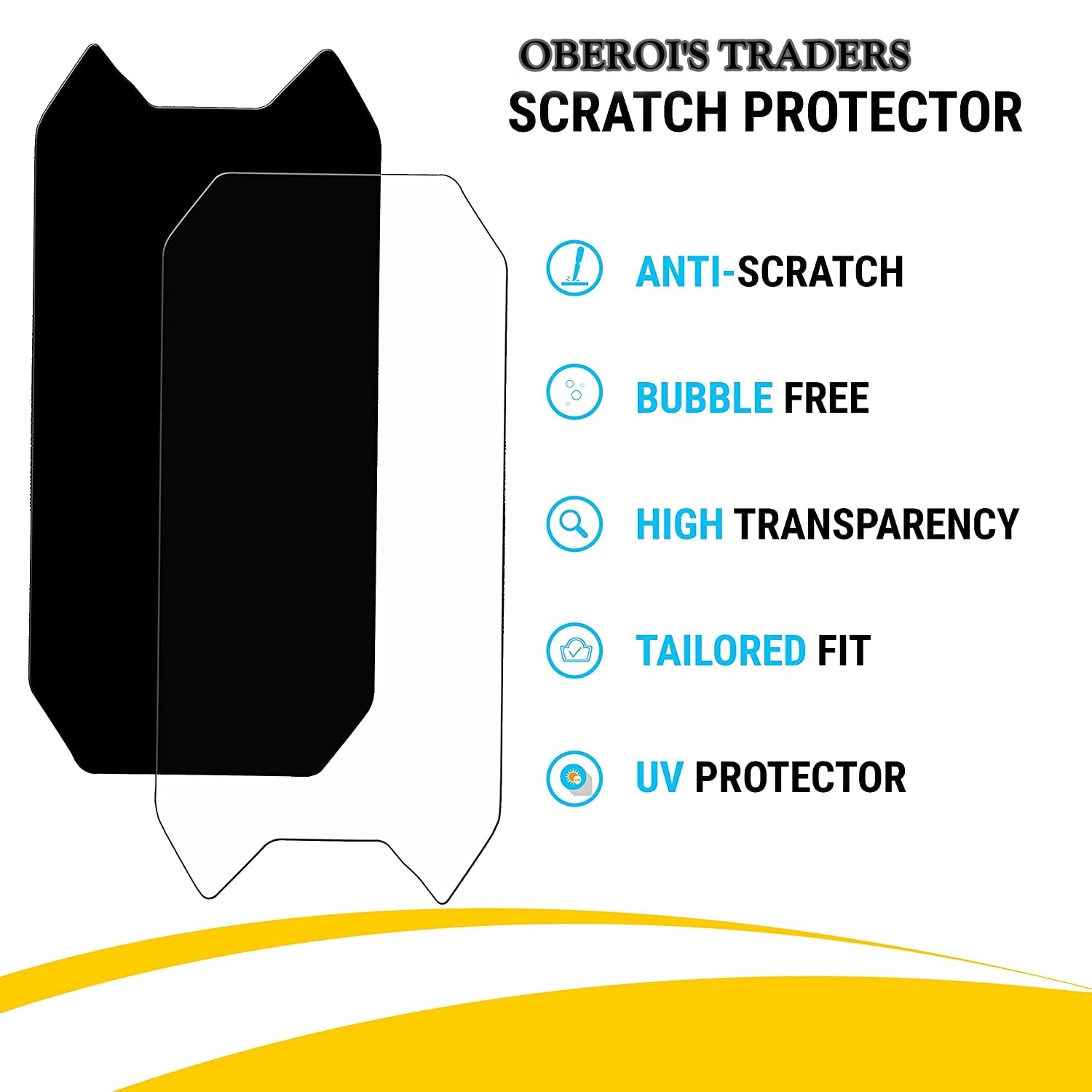 MIKANIX Raider 125 9H Full Screen Speedo Meter Display Screen Tempered Glass/Guard Anti Scratch Protector For TVS Raider 125