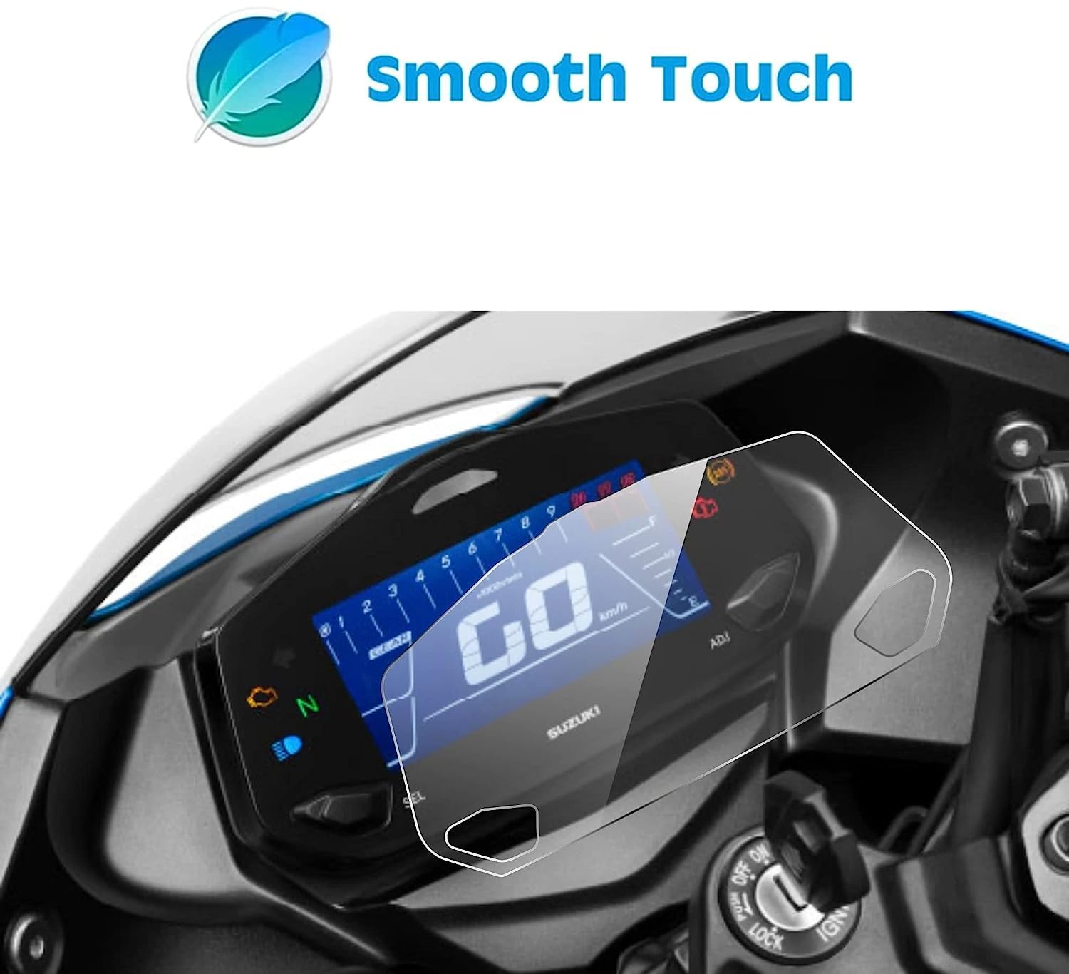 MIKANIX Bike Speedo Meter Display Screen Guard Tempered Anti Scratch Protector Compatible For Suzuki GIXXER 150 / GIXXER 250 / GIXXER SF 250