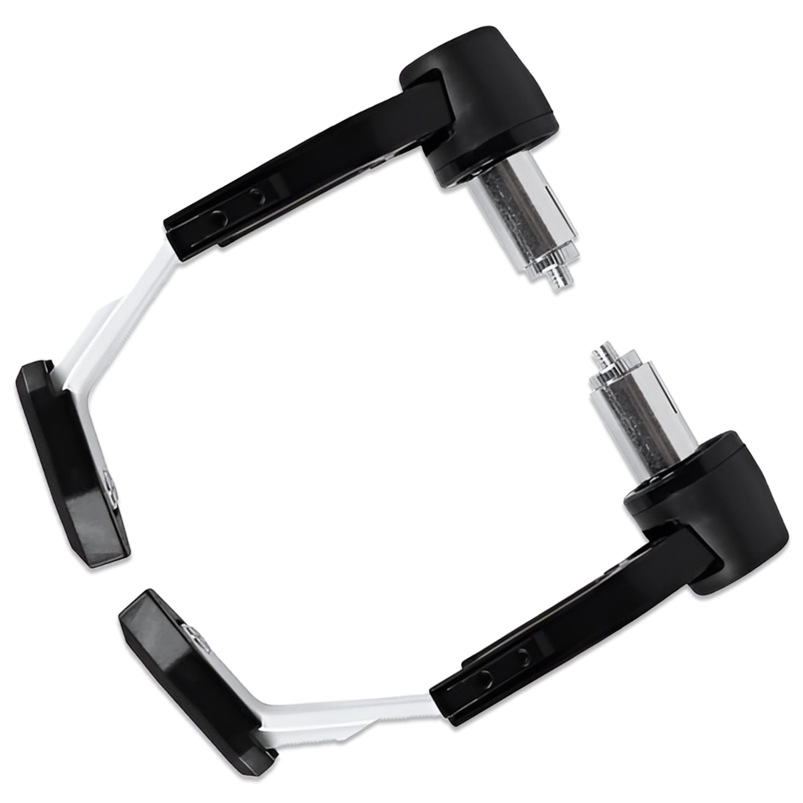 OBEROI'S TRADERS CNC Aluminium Motorcycle Handlebar Brake Clutch Lever Guard | Handle Bar End Protector | Handlebar Hand Guard Universal for All Bike