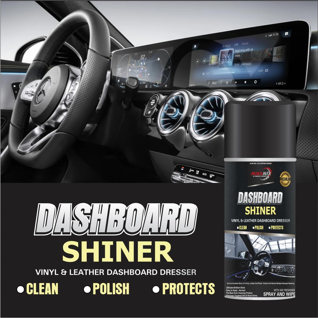 OBEROI'S TRADERS Multipurpose Foaming Car Interior & Exterior Foam Cleaner Spray + Dashboard Shiner | Home Appliances | Leather | Vehicle Interior Cleaner