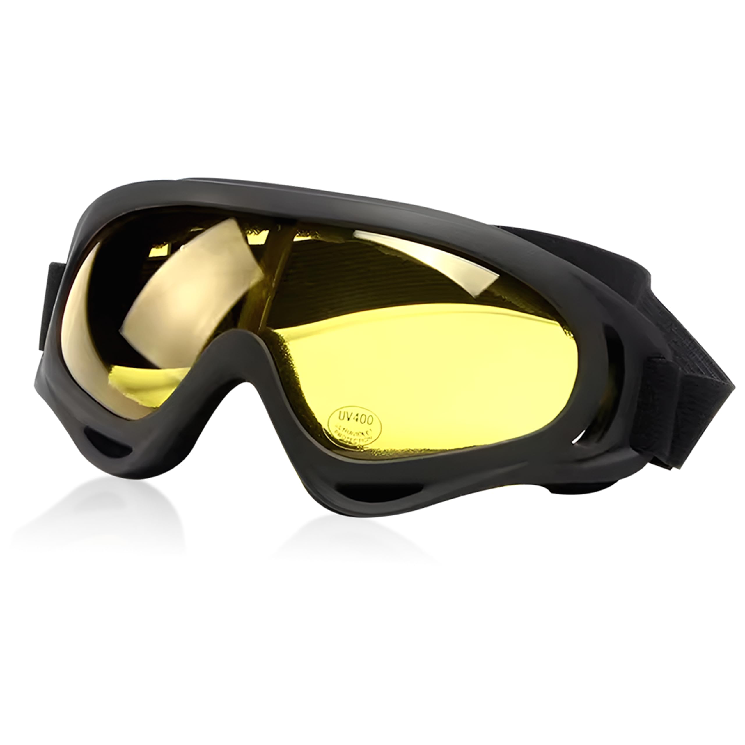 Mikanix Motorcycle Helmet Goggles | Anti-UV, Windproof Bike Riding Glasses | Dirt Bike, ATV, Cruiser, Outdoor Sports Eyewear for Men & Women