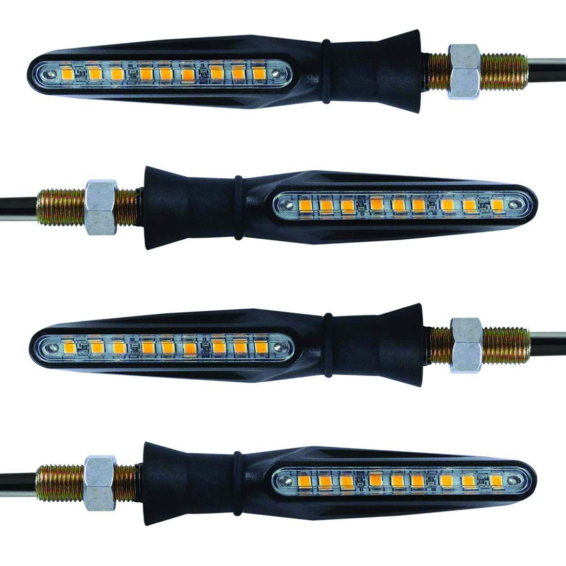 MIKANIX Duke 200/250/390 Front, Rear 12 LED Turn Signal Running DRL Indicators Lamp Light Bulb