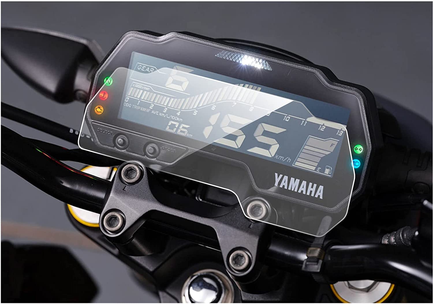 OBEROI'S TRADERS Speedo Meter Display Screen Tempered Guard Anti Scratch Protector Compatible for Yamaha R15 V3 and MT15