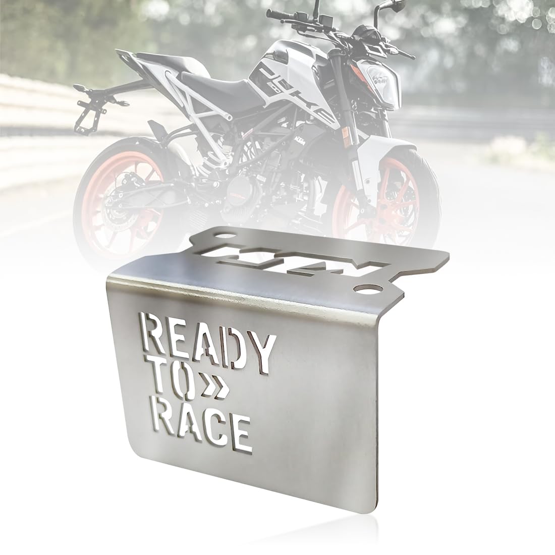 MIKANIX Stainless Steel Brake Oil Reservoir Cap Guard for Duke & RC | Ready to Race Laser Cut Cover | Compatible with Duke 125/200/250/390 & RC 125/200/250/390 | Premium Accessory