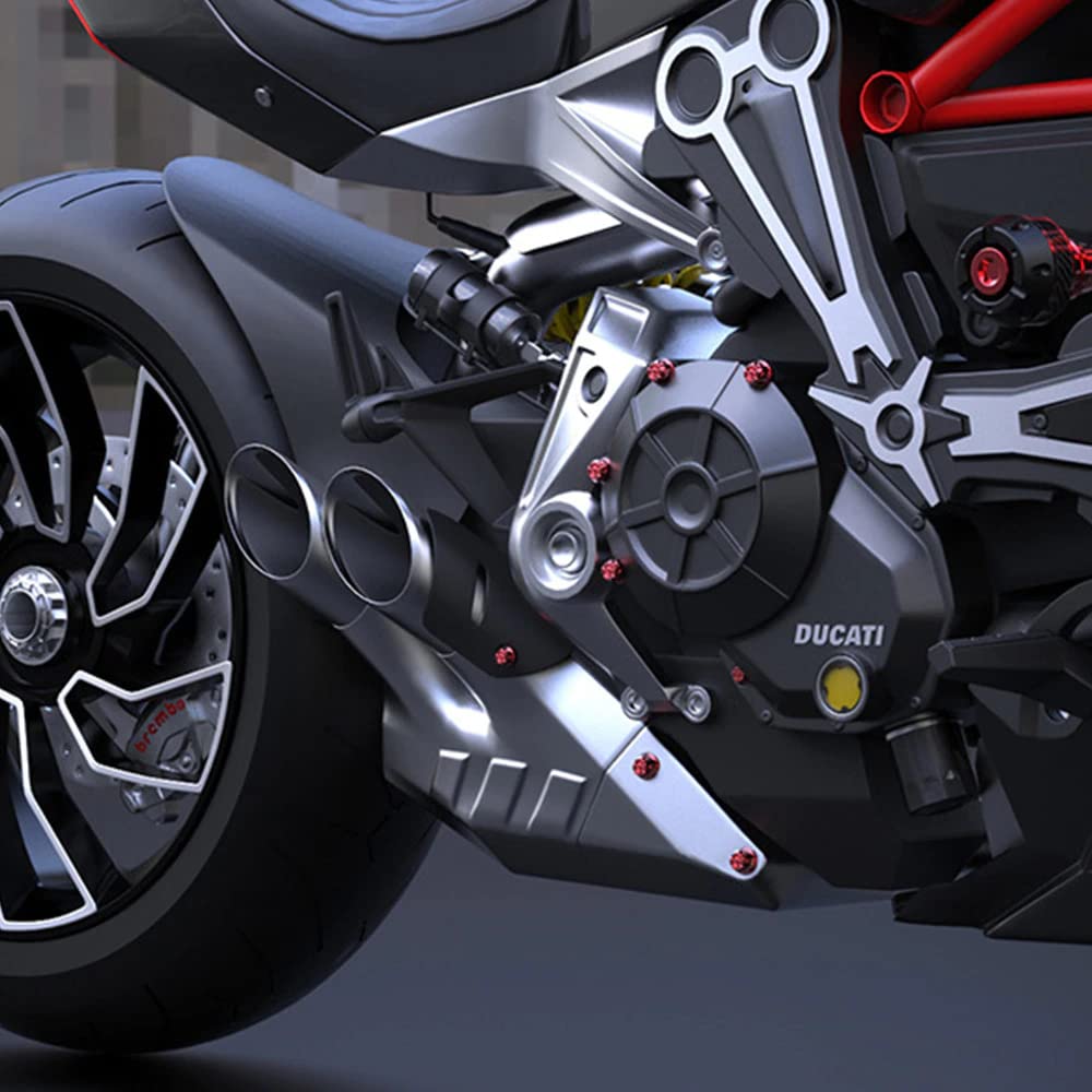 OBEROI'S TRADERS 30 Pcs, Bike Screw Cap, Nut Bolt Cap Cover Protector Fairing Kit for All Motorcycle