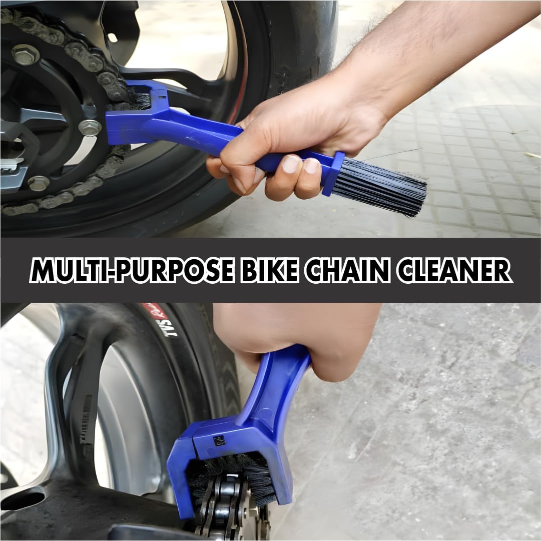 OBEROI'S TRADERS Combo Of Chain Cleaner + Chain Lube + Helmet Foam Cleaner Spray With Cleaning Brush | Cleans | Shines & Protects Chain | Helmet Interior & Exterior Cleaning