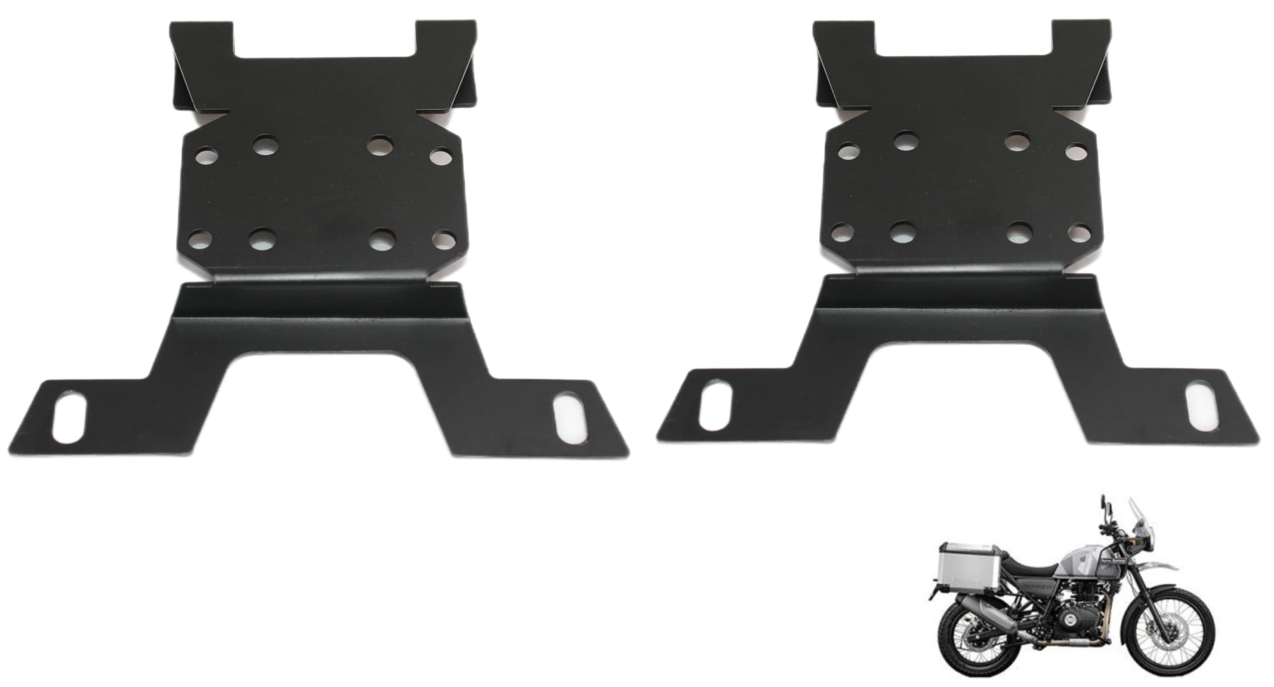 Mikanix Himalayan BS6 Jerry Can Mount/Holder/Bracket/Clamp for Carry Fuel & Water Black