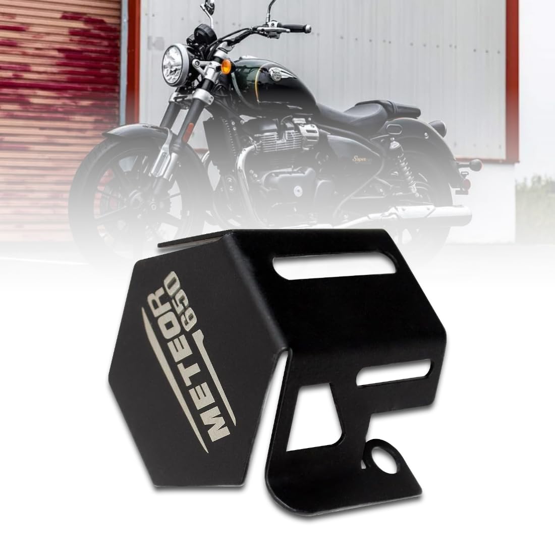 OBEROI'S TRADERS Rear Brake Oil Container Guard | Fluid Reservoir Cap Compatible With RE Super Meteor 650