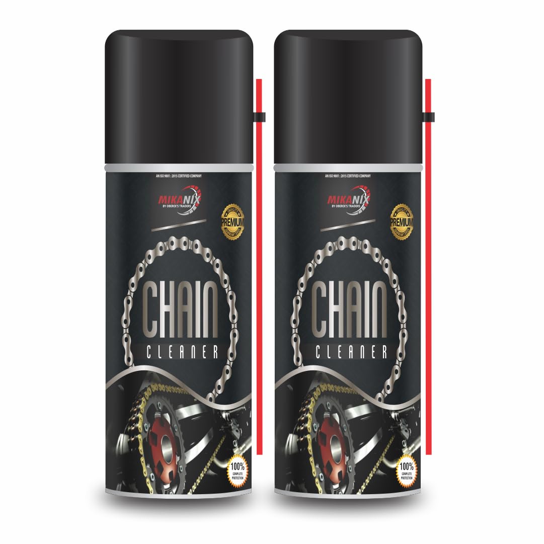 OBEROI'S TRADERS Combo of Bike Chain Cleaner Spray For Motorbike and Bicycle | Cleans | Shines & Protects