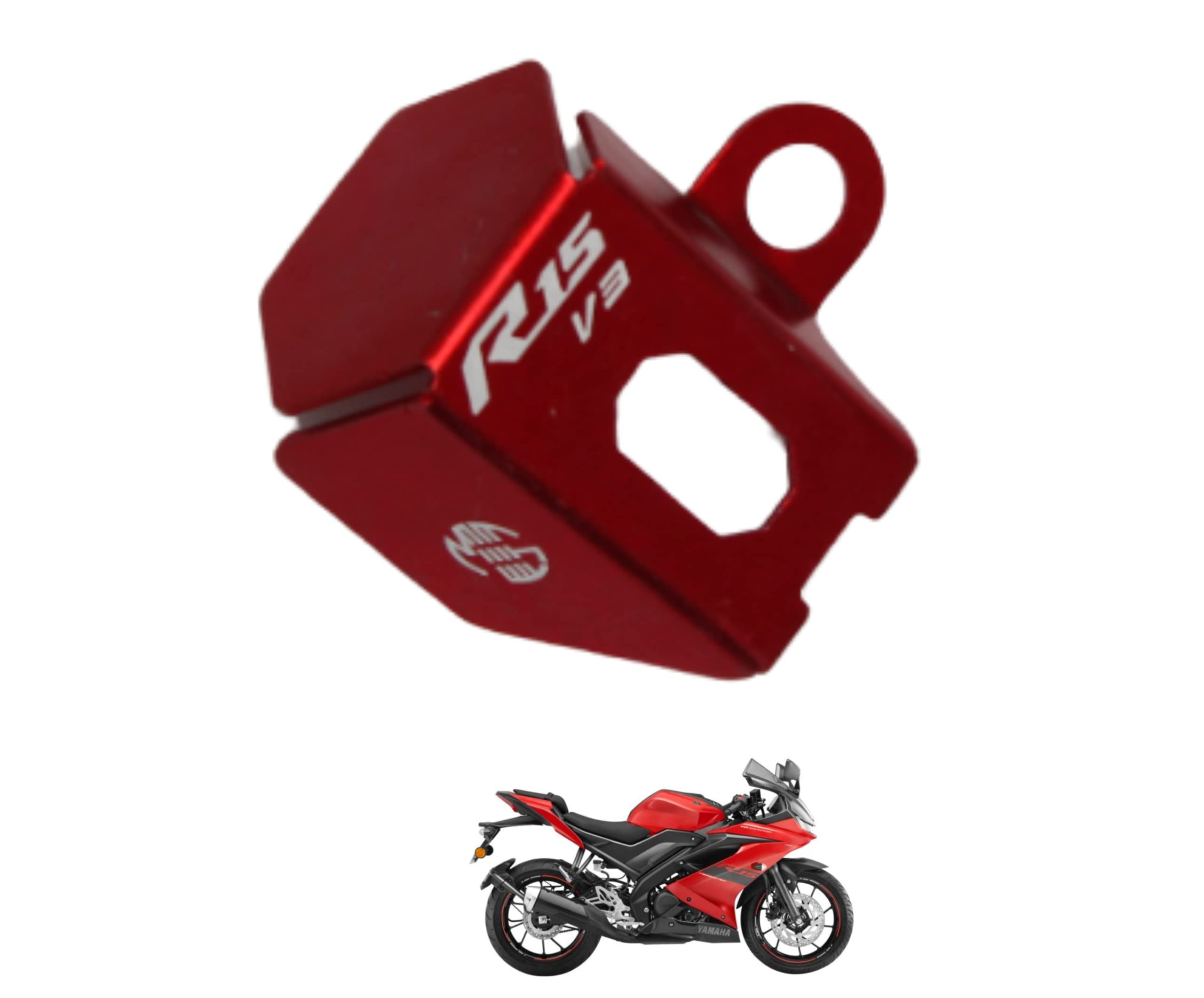 OBEROI'S TRADERS Rear Brake Oil Container Guard/Fluid Reservoir Cap Cover for Yamaha R15 V3 Bike Crash Guard