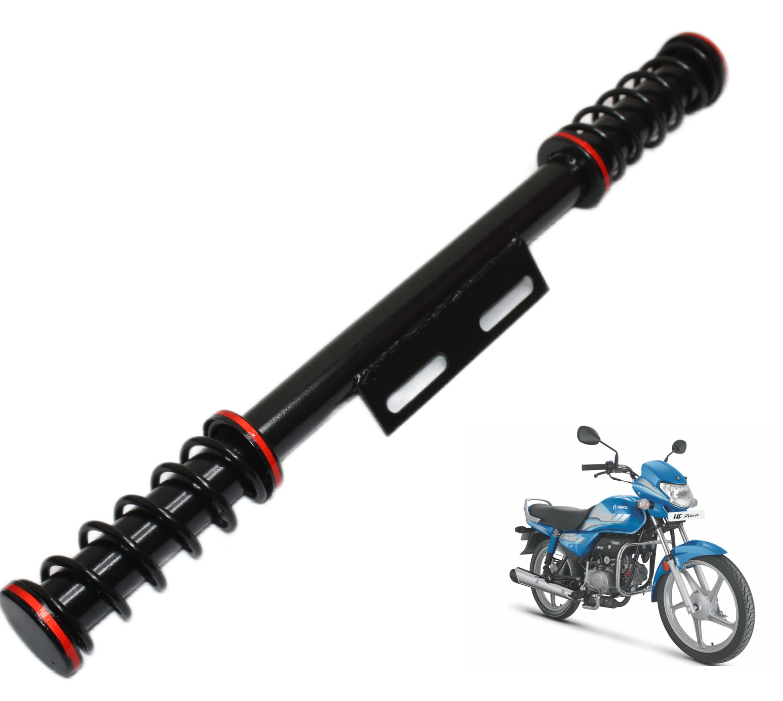 MIKANIX Spring Leg Guard/Bike Crash Guard Single Rod for Heavy Duty