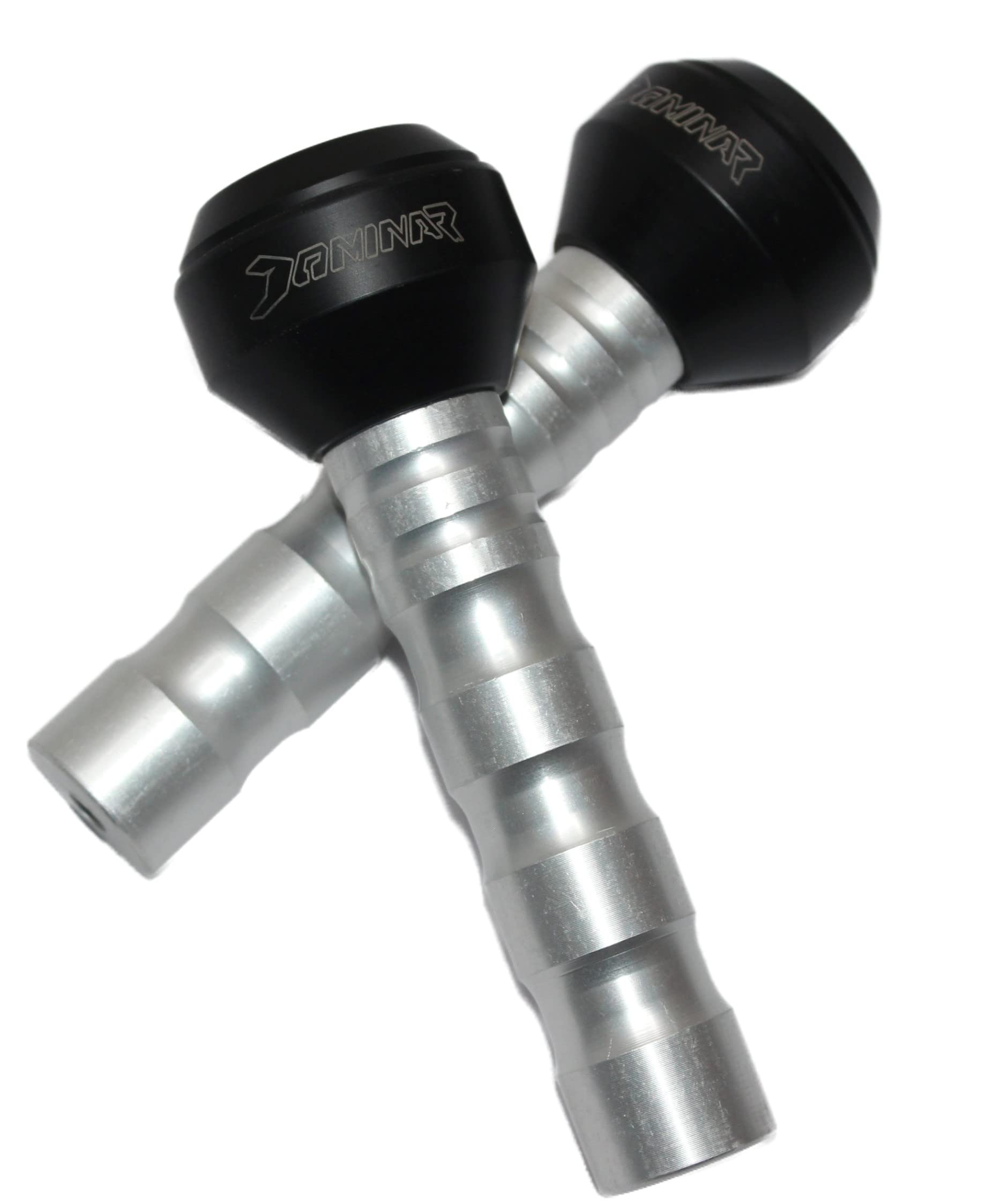 MIKANIX Dominar 250/400 Heavy Duty Bike CNC Frame Sliders/Crash Guard Leg Protectors for Motorcycle (Dominar 400 Silver)