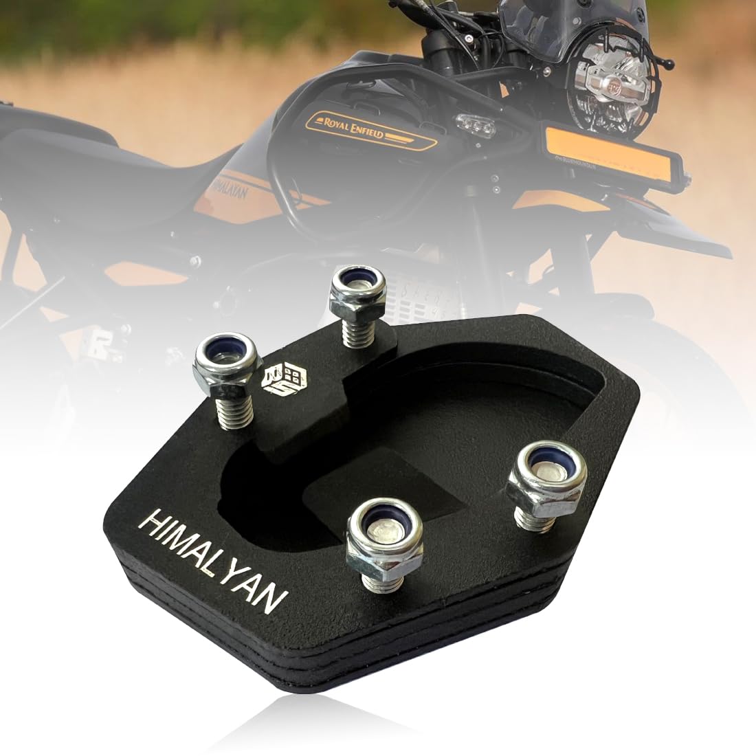 OBEROI'S TRADERS Stainless Steel Side Stand Extender | Side Stand Pad for RE Himalayan 450