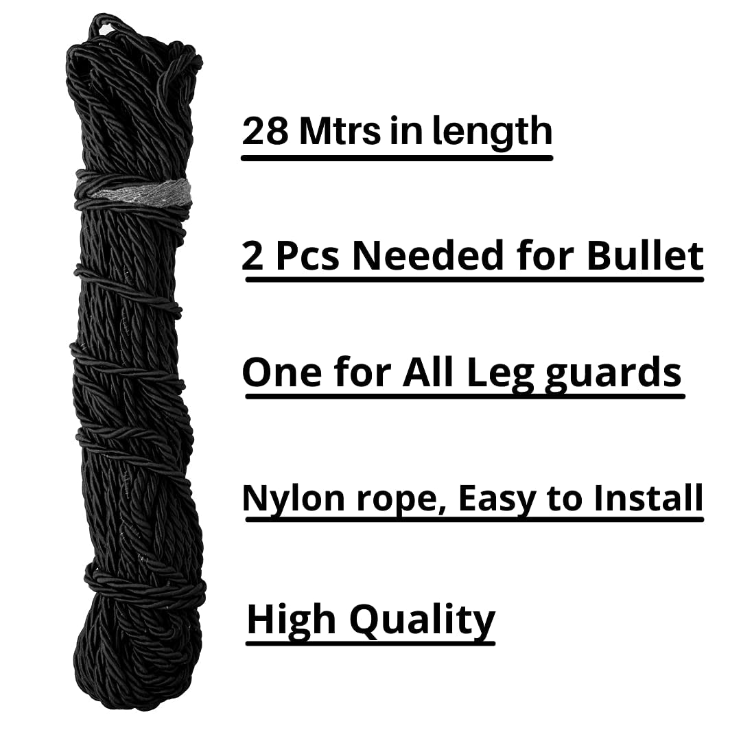 OBEROI'S TRADERS Bullet Nylon Leg Guard Rope/Crash Guard Rope, 28 Meter Extra Long for Meteor 350, Classic 350, 350 Twin Spark, Reborn 350, Continental GT 650