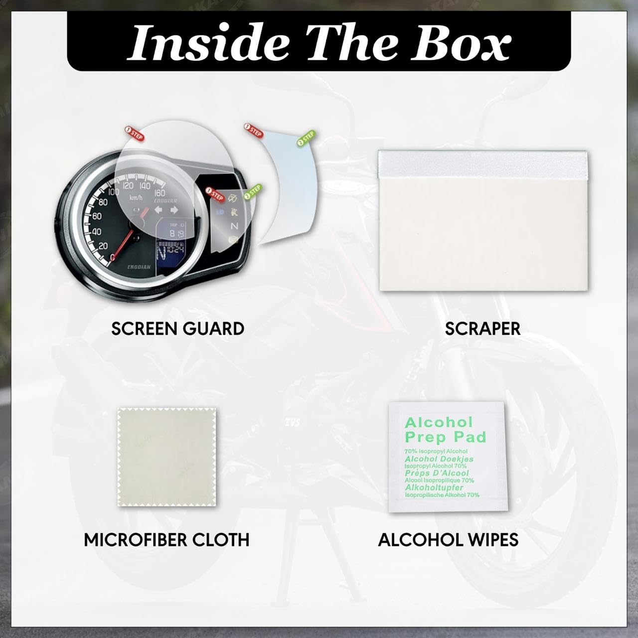 OBEROI's TRADERS Abs Bike Speedo Meter Display Screen Guard Tempered Anti Scratch Protector Compatible For Navigation System Honda H'Ness Cb 350