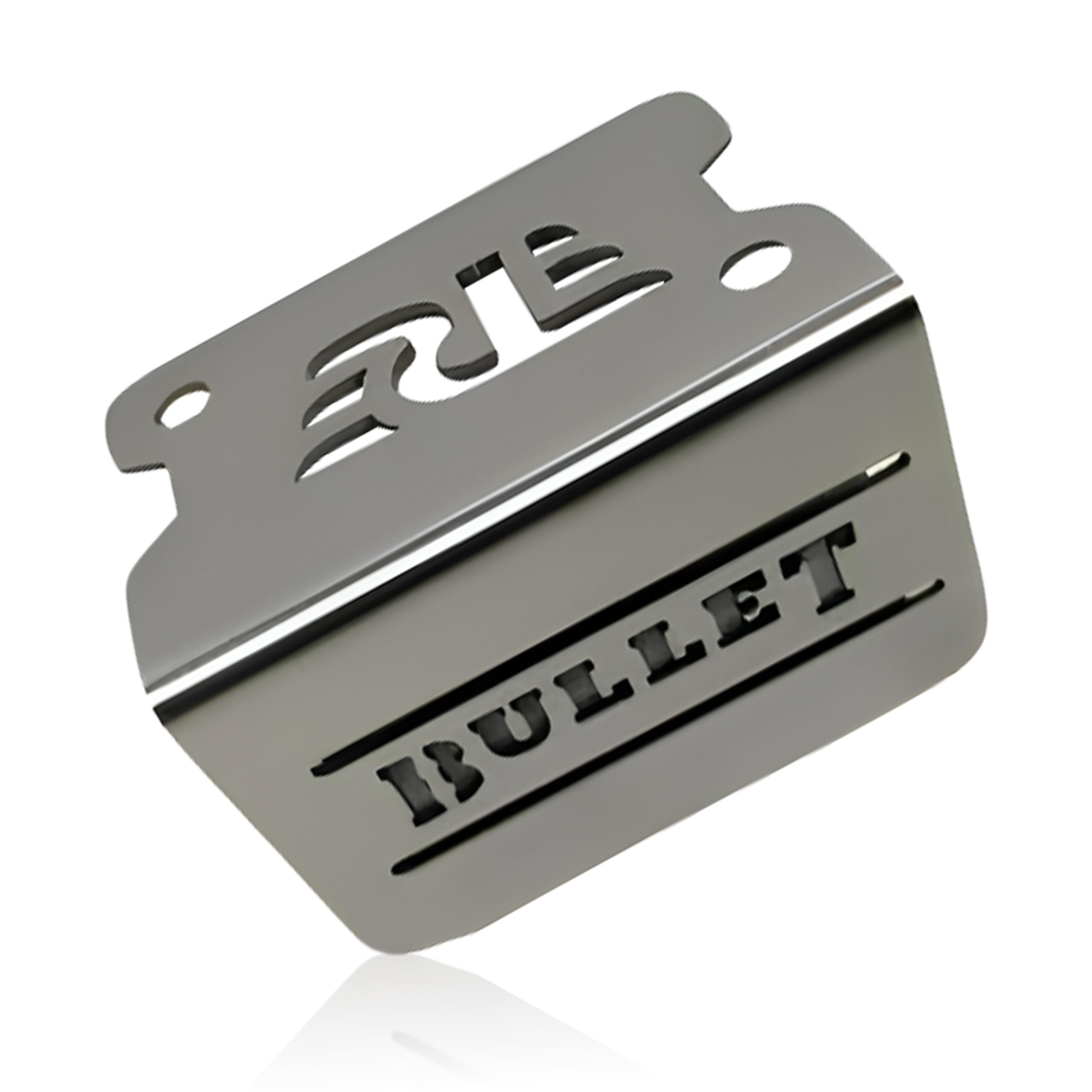 OBEROI'S TRADERS Stainless Steel Disc Brake Fluid Oil Reservoir Cap/Cover Oil Container Guard Compatible with All Royal Enfield Motorcycles