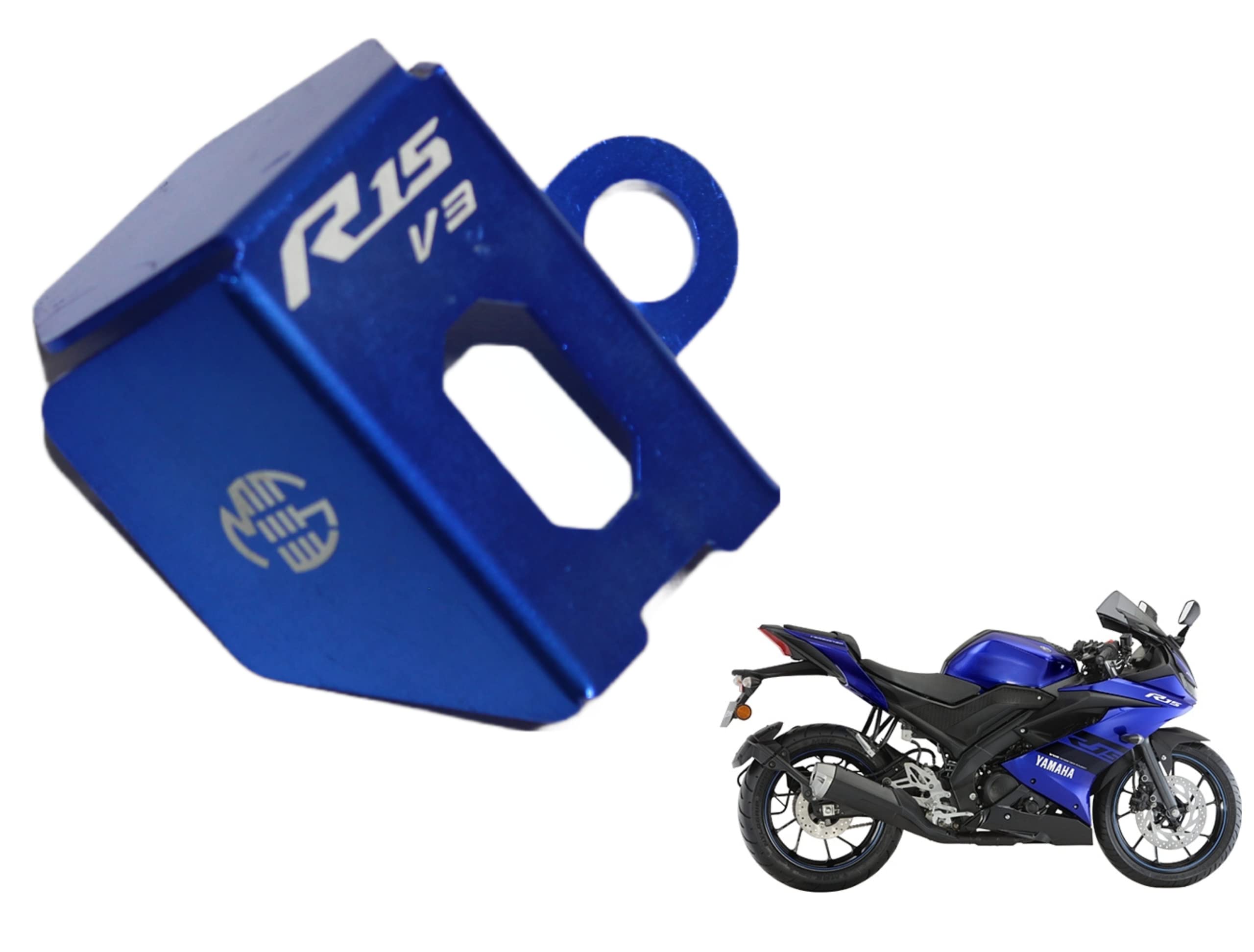OBEROI'S TRADERS Rear Brake Oil Container Guard/Fluid Reservoir Cap Cover for Yamaha R15 V3 Bike Crash Guard
