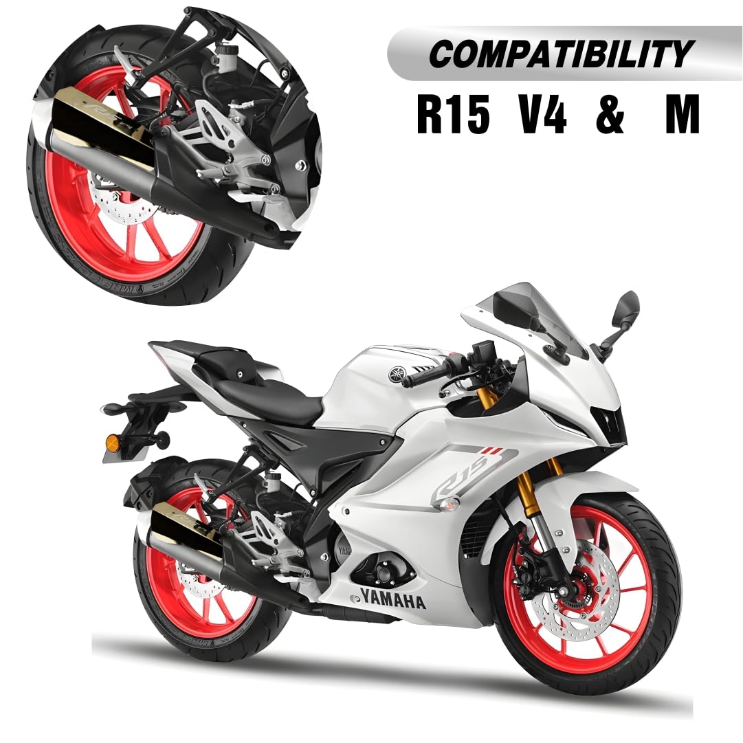 MIKANIX Premium Yamaha R15 V4 Exhaust Cover Silencer Protector