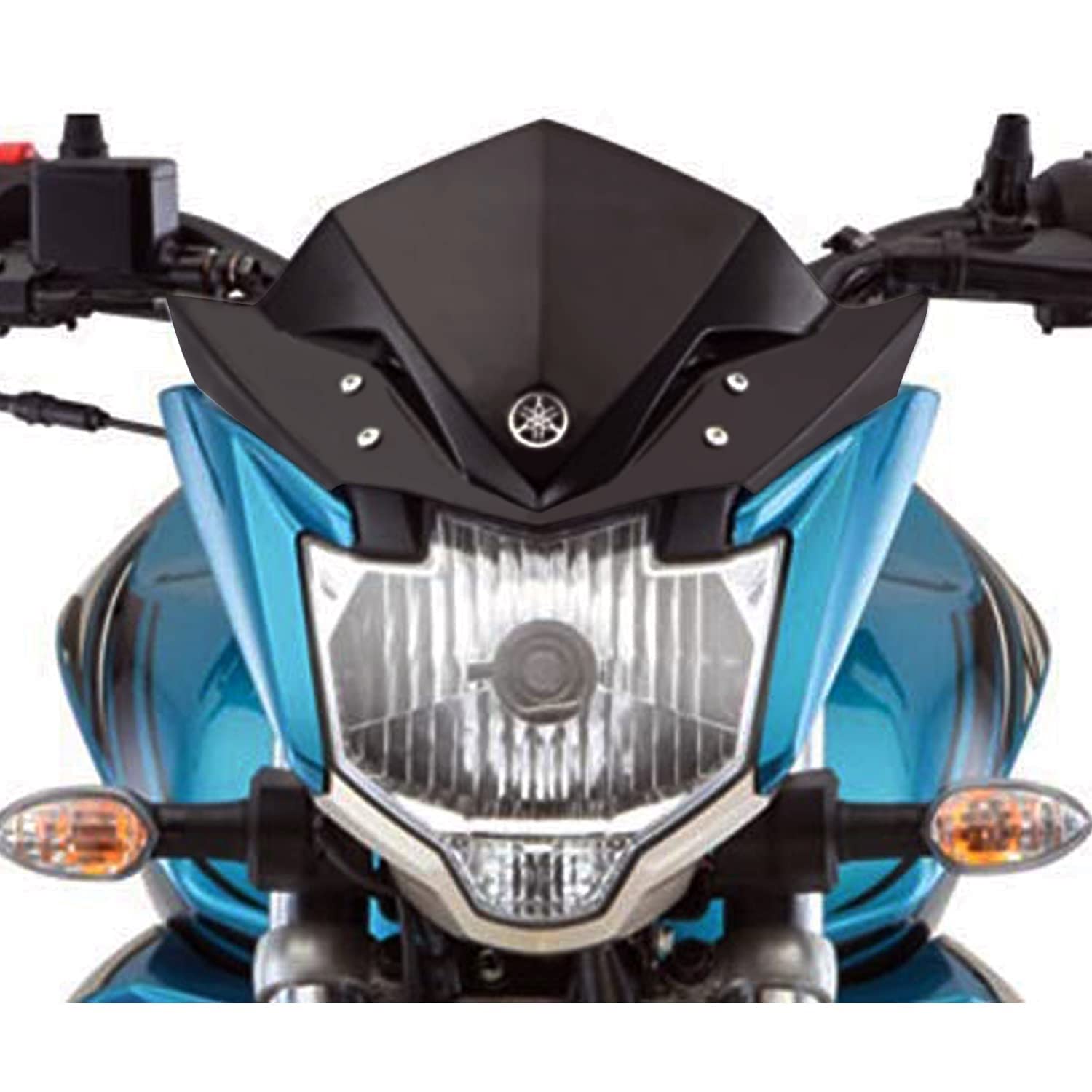 MIKANIX Universal Small Headlight Visor Glass Wind Deflector for All Scooty and Bike Windshield