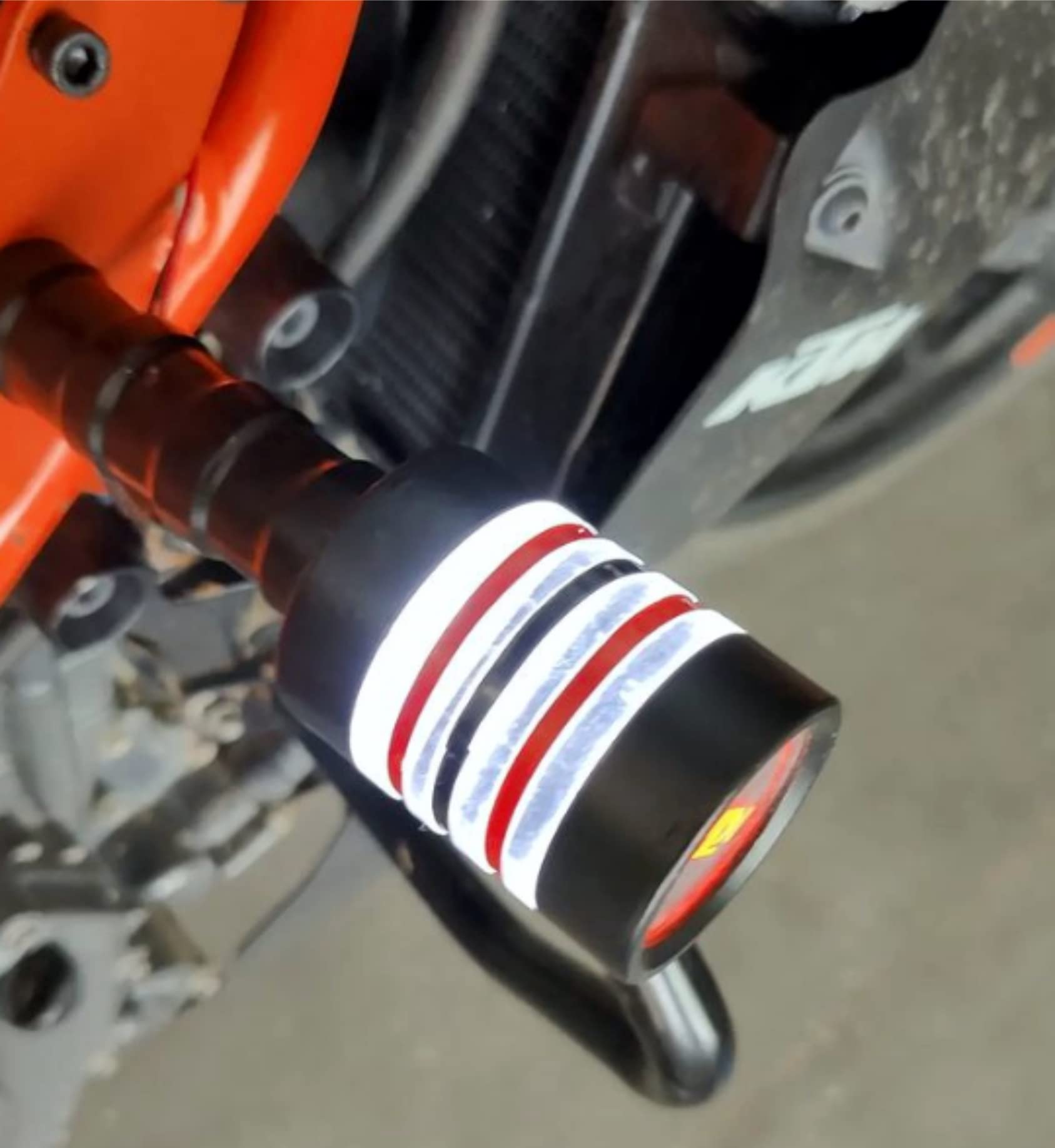 OBEROI'S TRADERS LED DRL lights Indicator Parking Frame Sliders/Ball Crash Protector Guard Compatible with KTM Duke and RC all Models