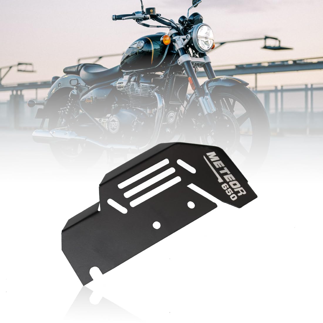 MIKANIX Bike Rear Master Cylinder Guard for Royal Enfield Super Meteor 650