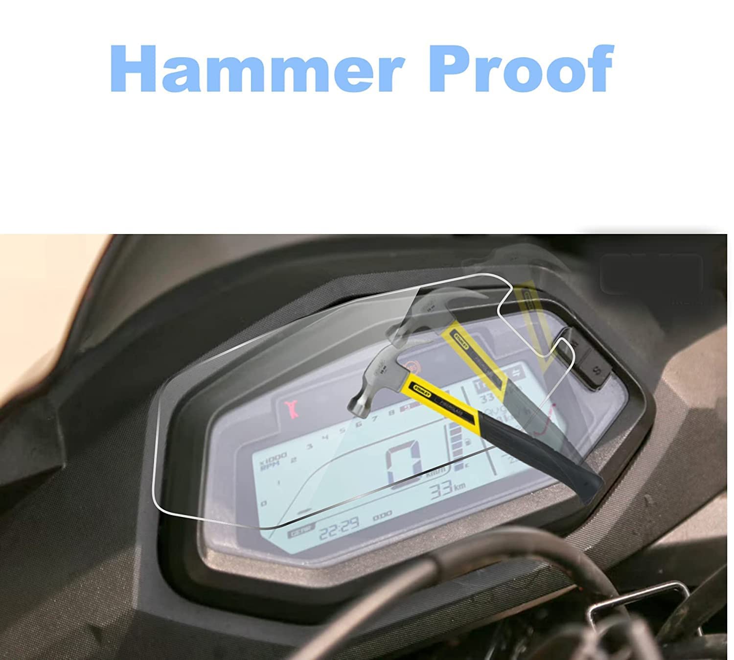 MIKANIX Speedo Meter Display Screen Guard Tempered Anti Scratch Protector for Hero XPulse 200 / Hero Xtreme 200S / Hero Xpulse 200T