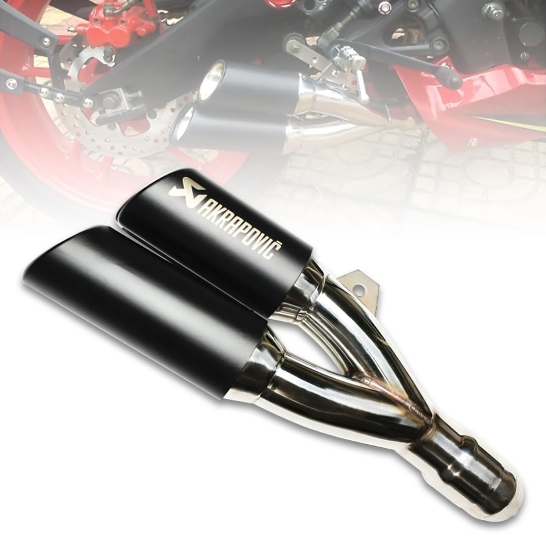 Mikanix Premium Akrapovic Universal Exhaust/Silencer Muffler Pipe for All Bikes/Motorcycle