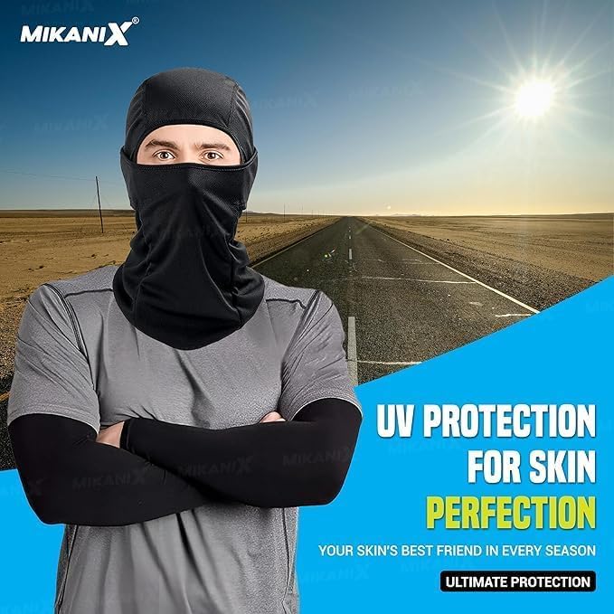 OBEROI'S TRADERS UV Protection Arm Sleeves for Men & Women with Thumb Hole | Sun Protection Sleeves for Cycling, Running, Golf, Football, Basketball, Volleyball & Outdoor Sports