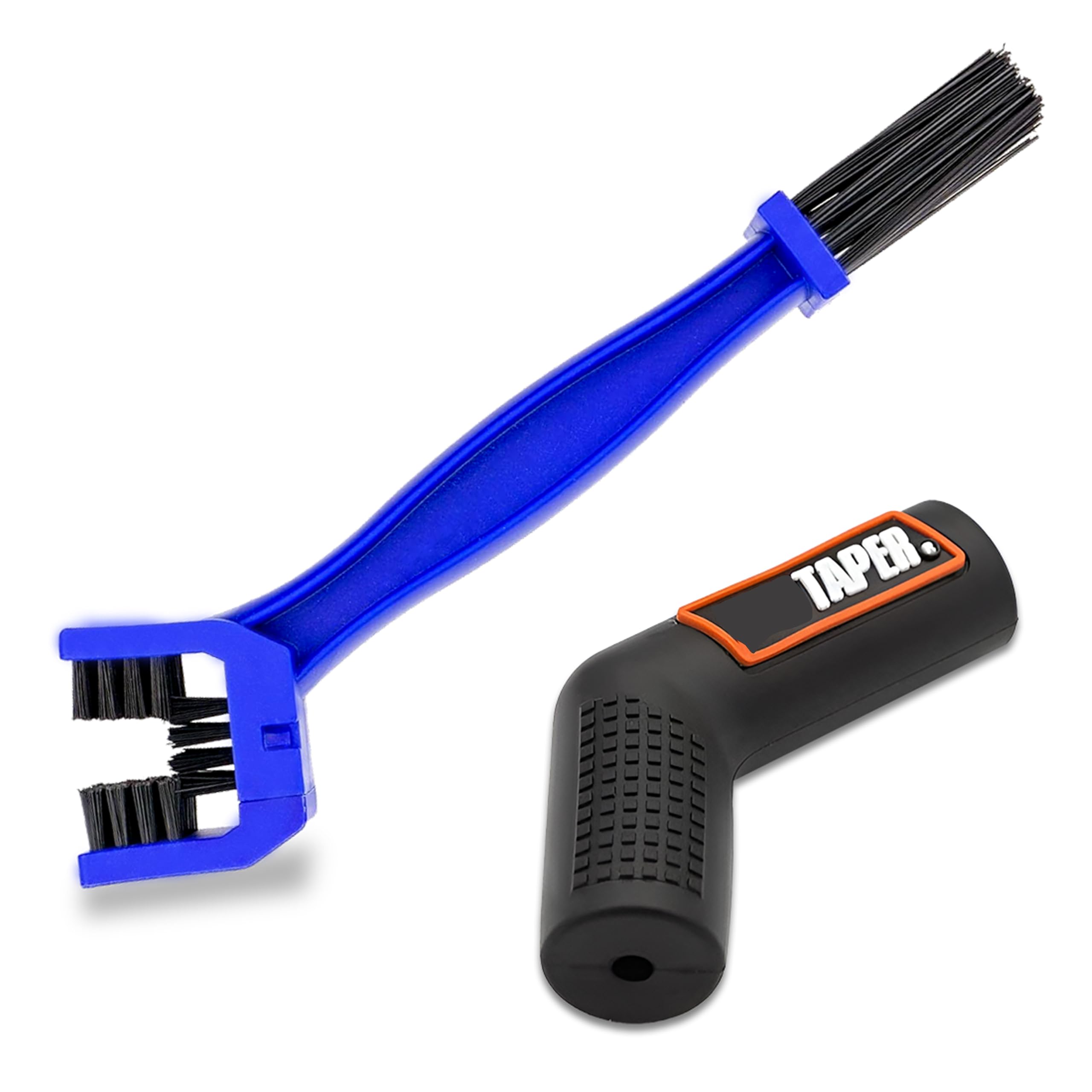 OBEROI'S TRADERS Multi Purpose ABS Plastic Motorcycle | Bicycle Chain Cleaner Brush with Gear Shift Rubber Collar | Shoe Protector