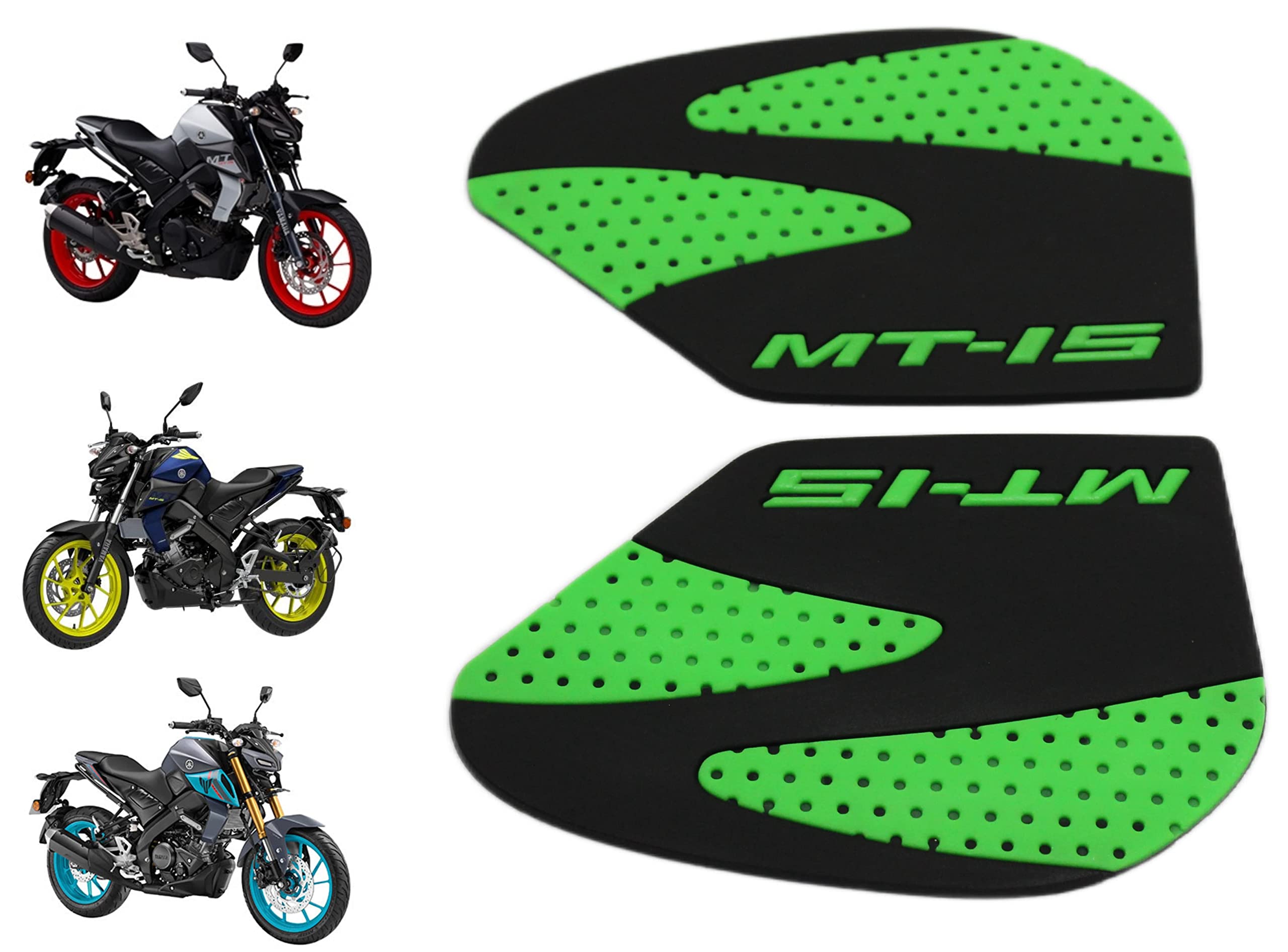 OBEROI'S TRADERS Anti Slip Silicone Tank Pad/Thai Pad Waterproof Sticker for Yamaha MT 15 Bike