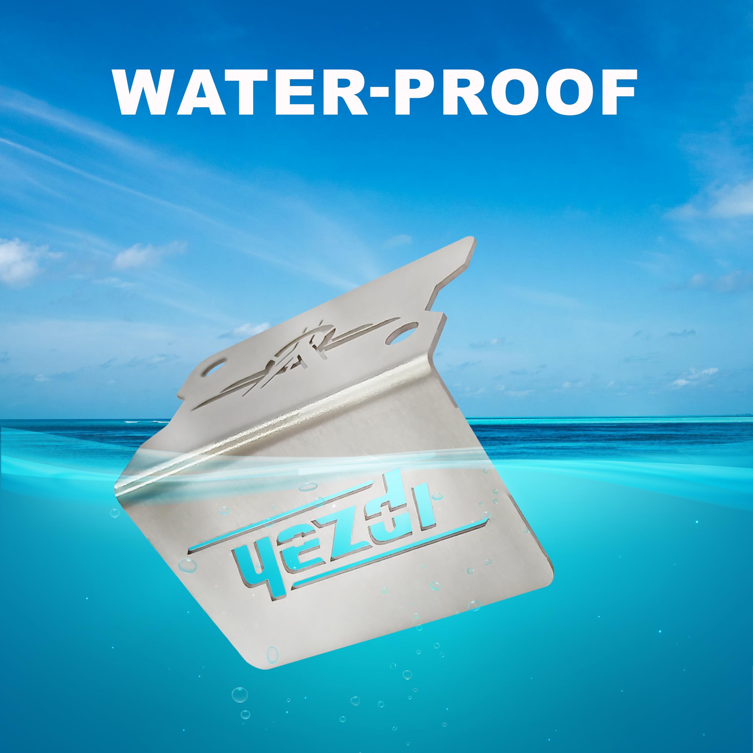 MIKANIX Motorcycle Stainless Steel Bike Front Disc Brake Fluid Reservoir Oil Cap/Container Guard Protector Cover I Compatible with All Yezdi Bike