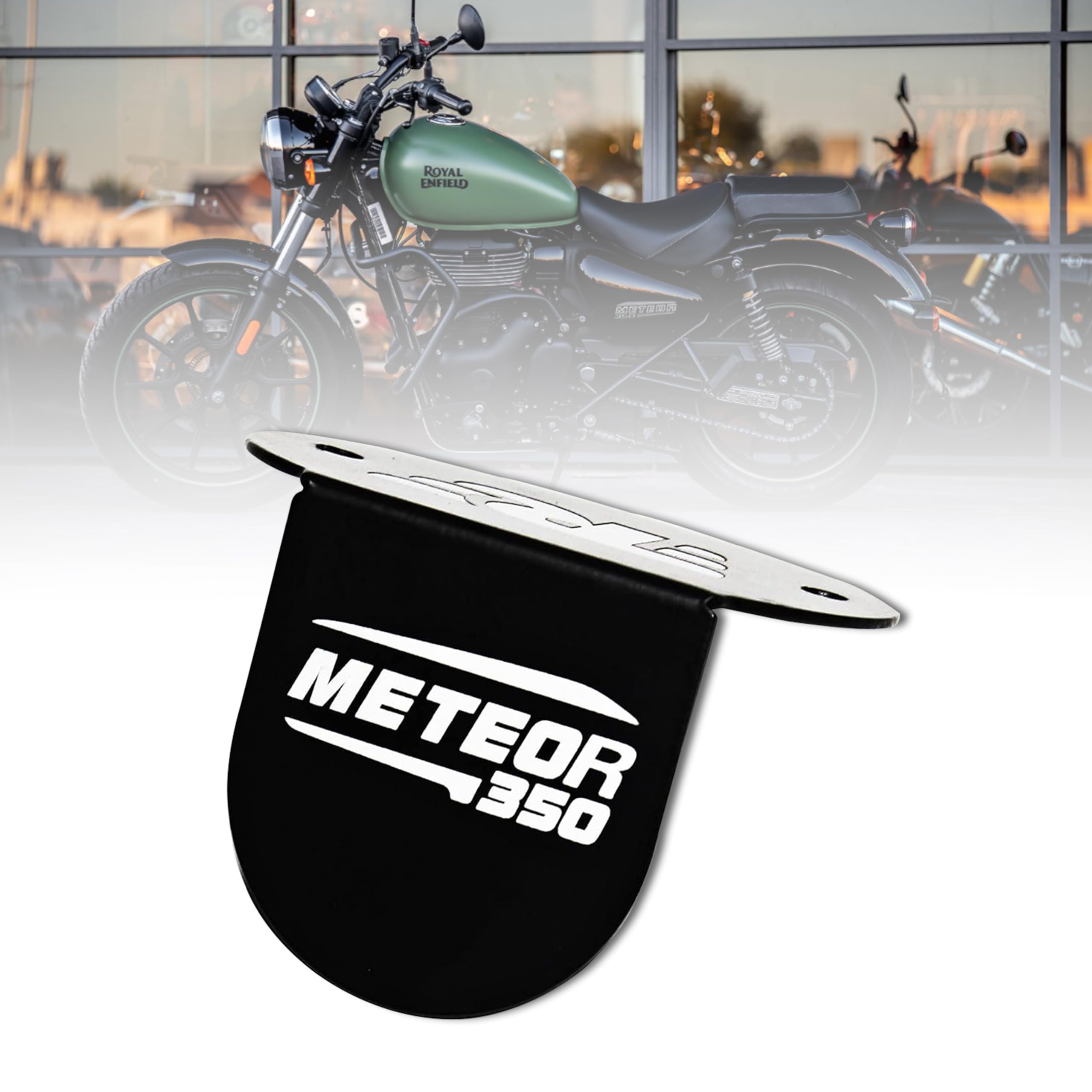 MIKANIX Stainless Steel Front Disc Brake Fluid Reservoir Oil Cap | Container Guard Protector Cover Compatible With Royal Enfield Meteor 350