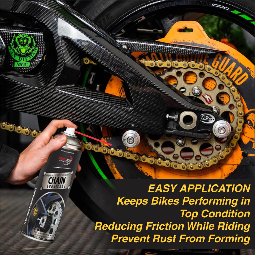 OBEROI'S TRADERS Combo Of Chain Cleaner + Chain Lube + Car & Bike Shiner Spray | Cleaning Brush | Cleans | Shines & Protects Chain Oil