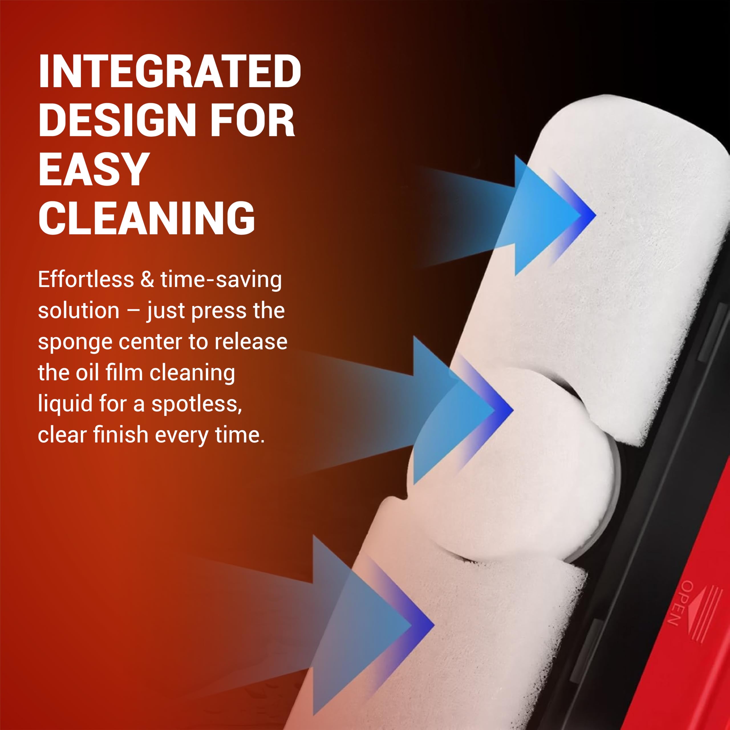 Car Glass Oil Film Remover Cleaning Brush | Automotive Windshield Cleaner Board | Powerful Oil Film Cleaner for Clear View, Anti-Glare, and Enhanced Driving Safety